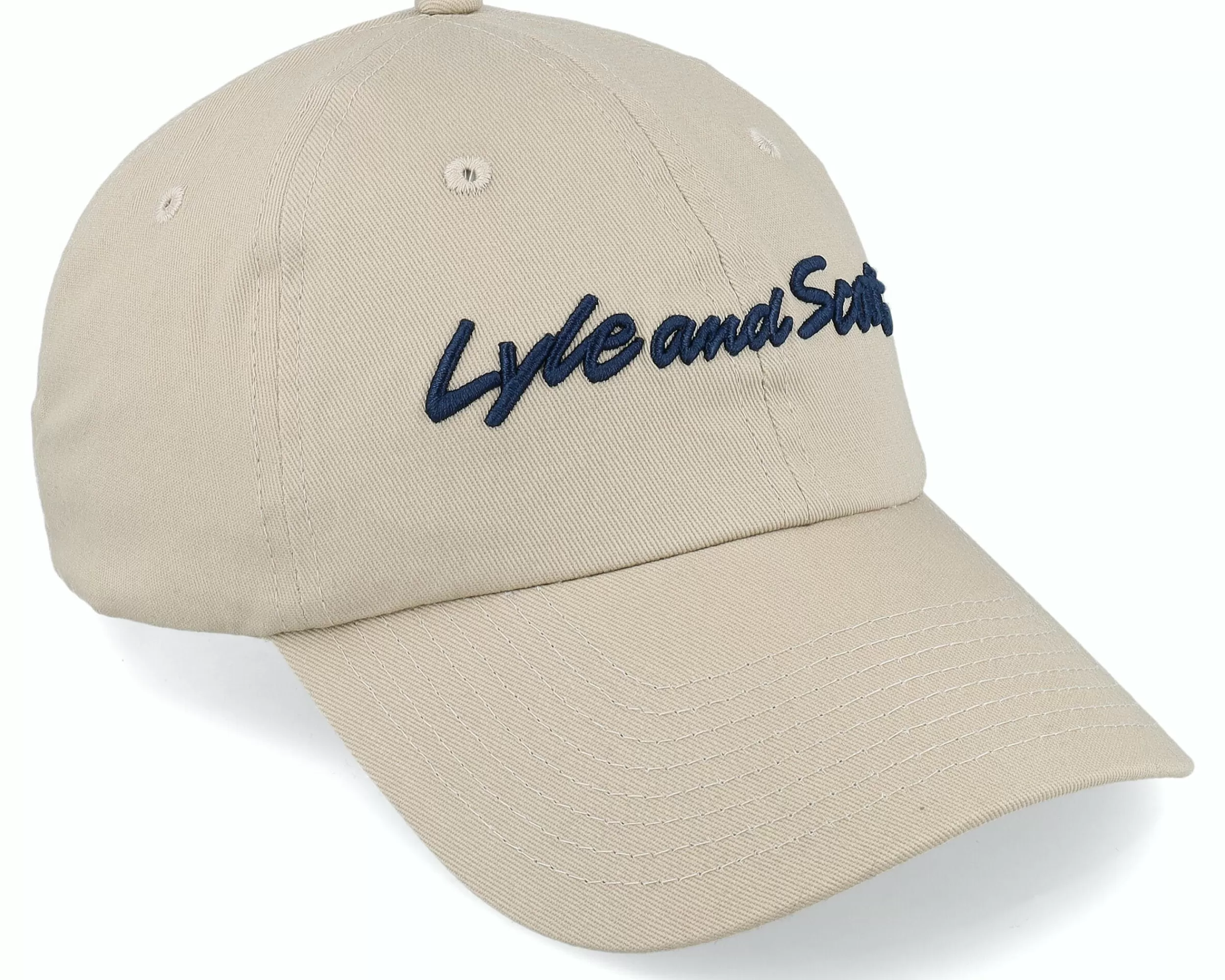 Lyle & Scott Script Embroidery Baseball Cap Viaduct Dad Cap - -Unisex Dad Cap