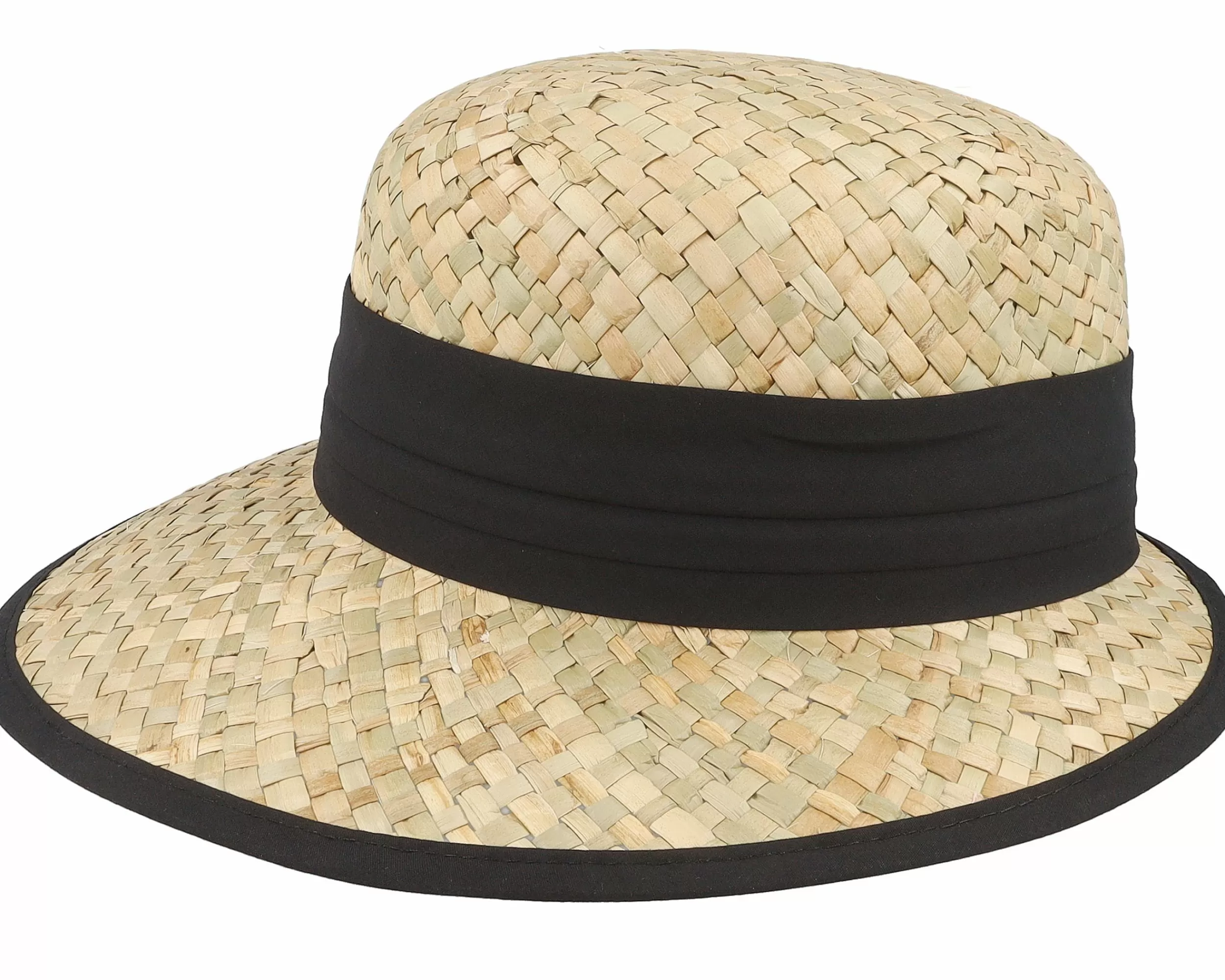 Seeberger Seagras Cap Natural/Black Fitted - -Unisex Fitted