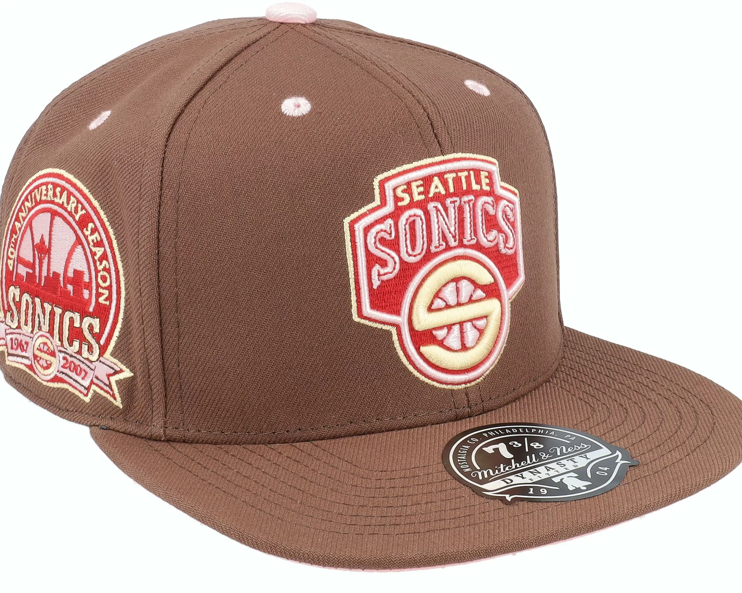 Mitchell & Ness Seattle Supersonics Brown Sugar Bacon Fitted - -Unisex Fitted