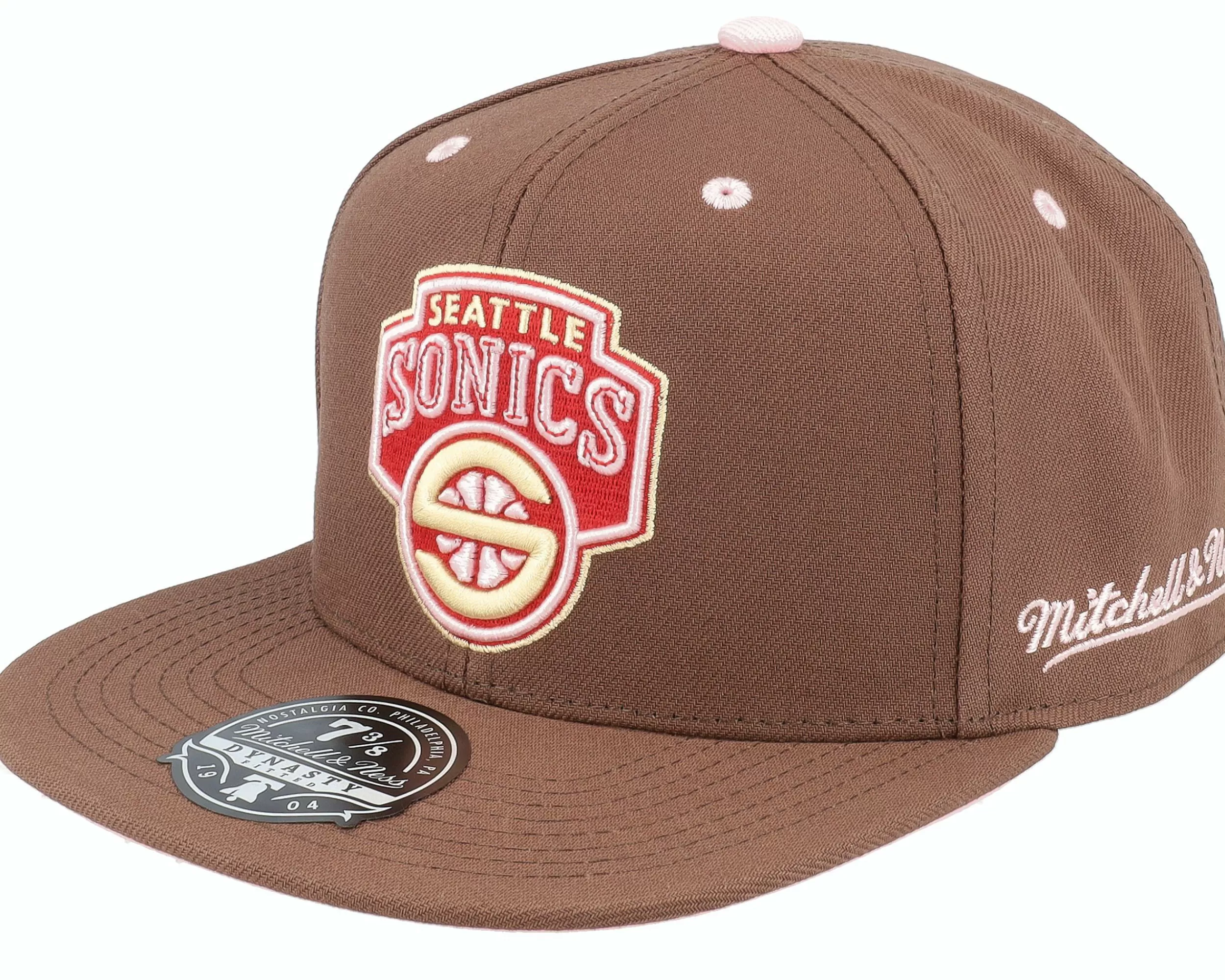 Mitchell & Ness Seattle Supersonics Brown Sugar Bacon Fitted - -Unisex Fitted