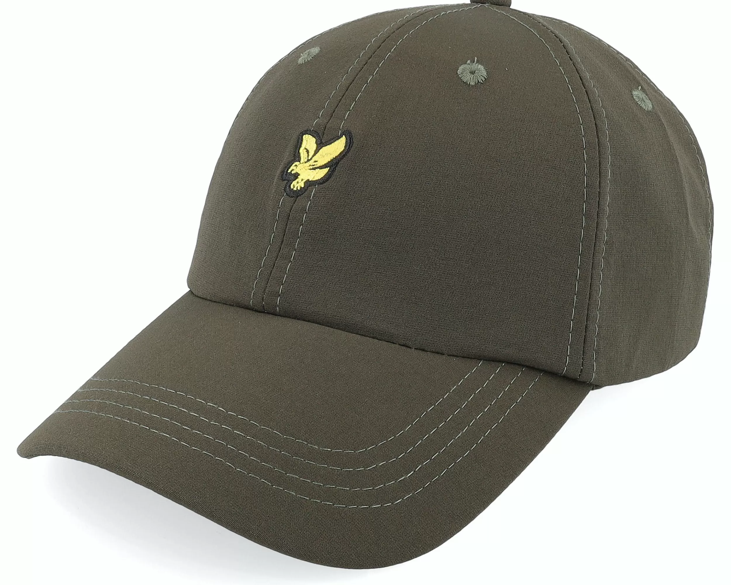 Lyle & Scott Seersucker Baseball Cap Seaweed Dad Cap - -Unisex Dad Cap