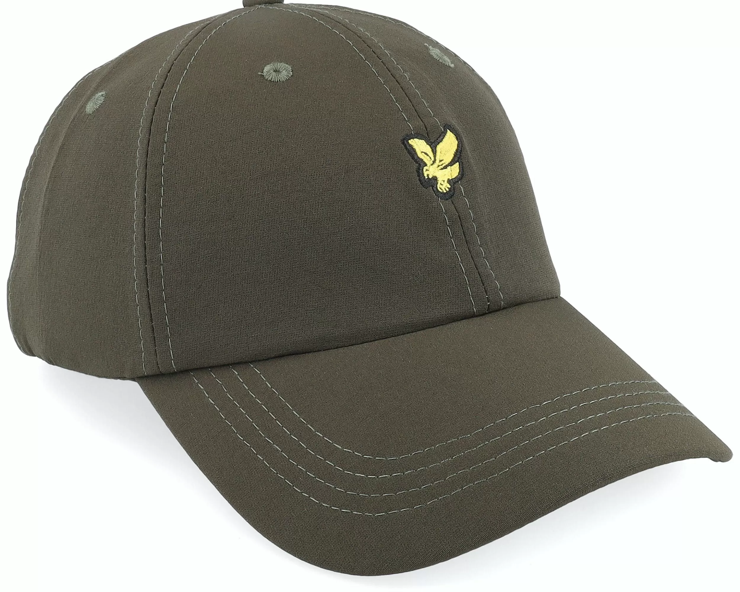 Lyle & Scott Seersucker Baseball Cap Seaweed Dad Cap - -Unisex Dad Cap