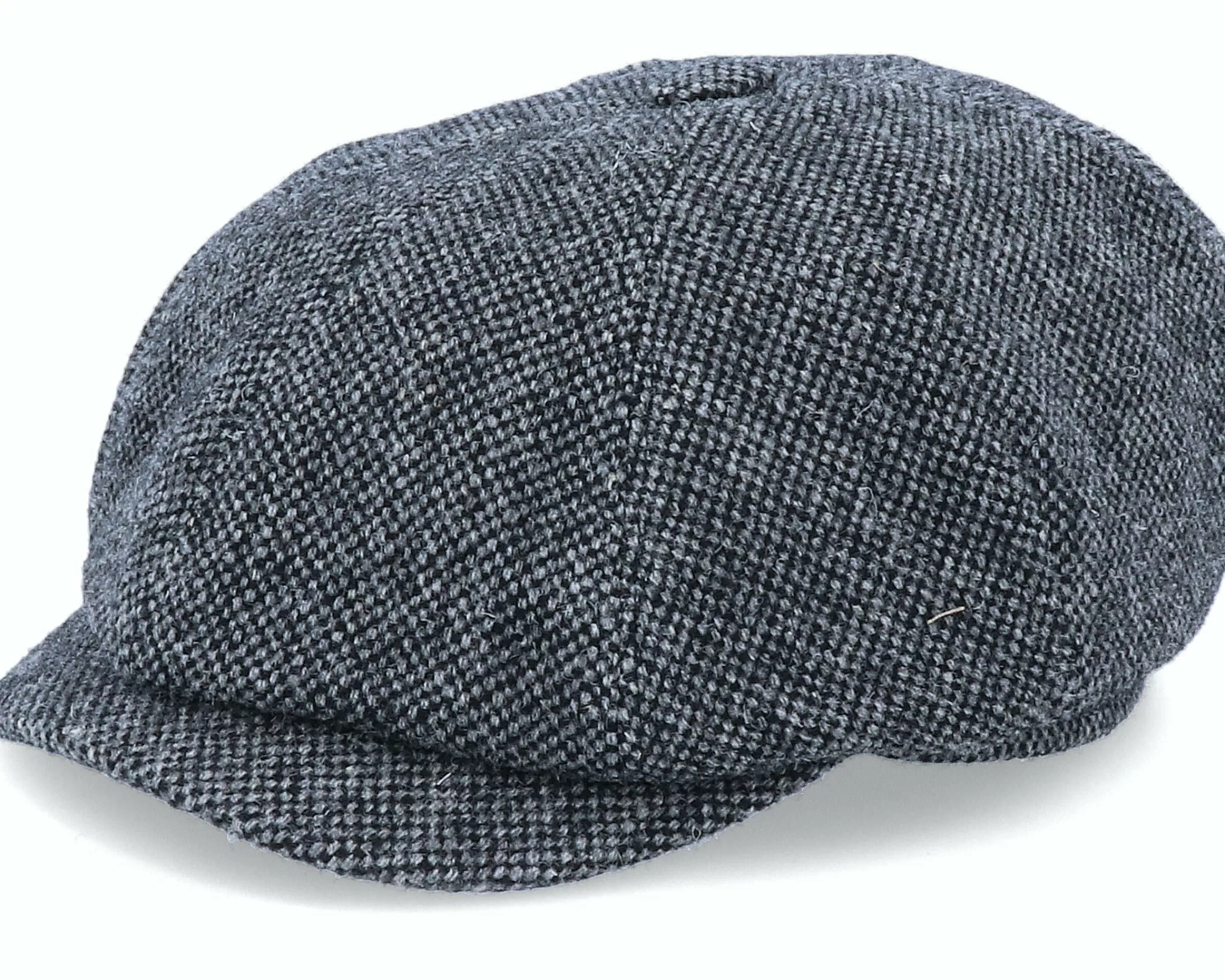 MJM Hats Seven Dover Black Flat Cap - -Unisex Flat Caps