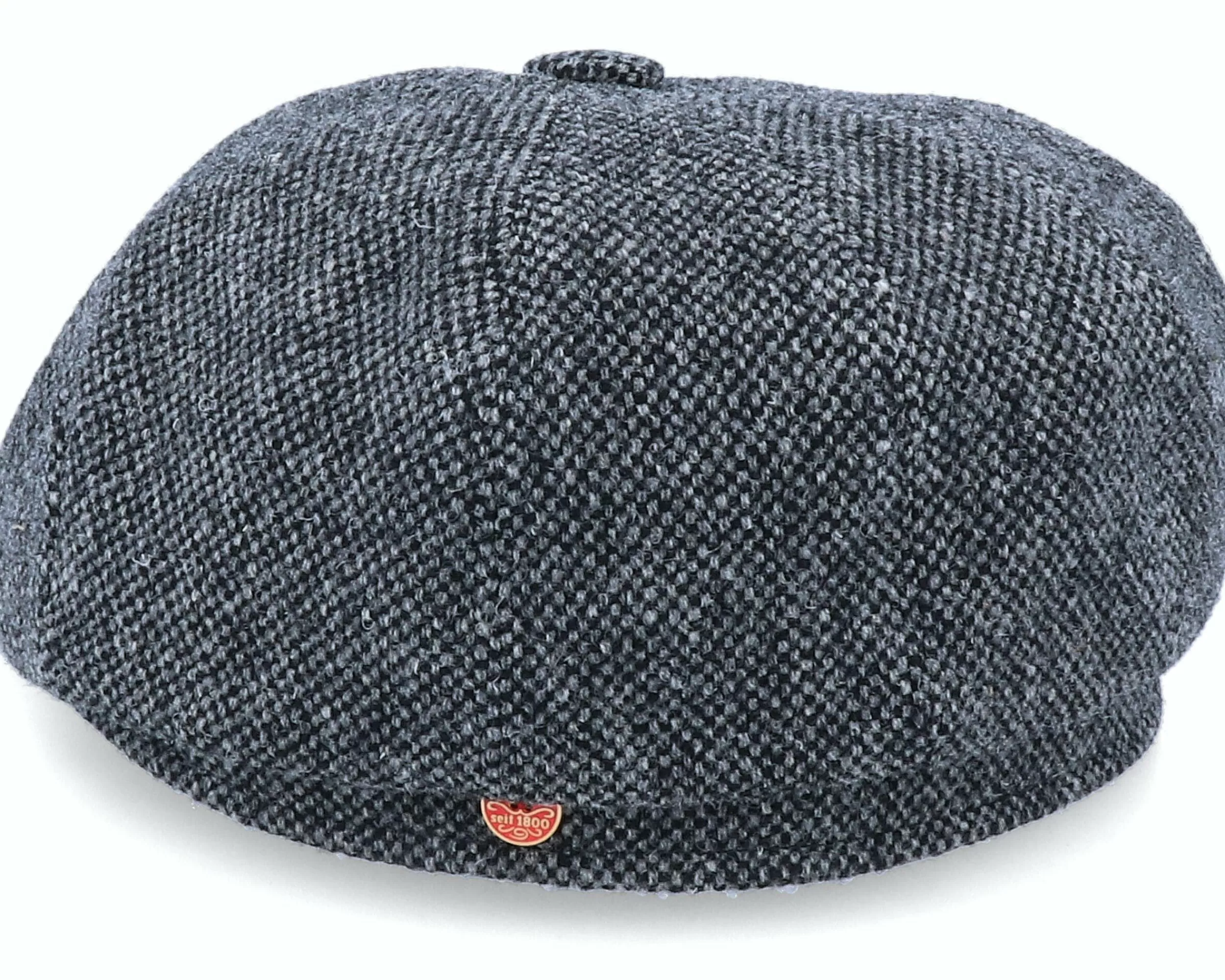 MJM Hats Seven Dover Black Flat Cap - -Unisex Flat Caps