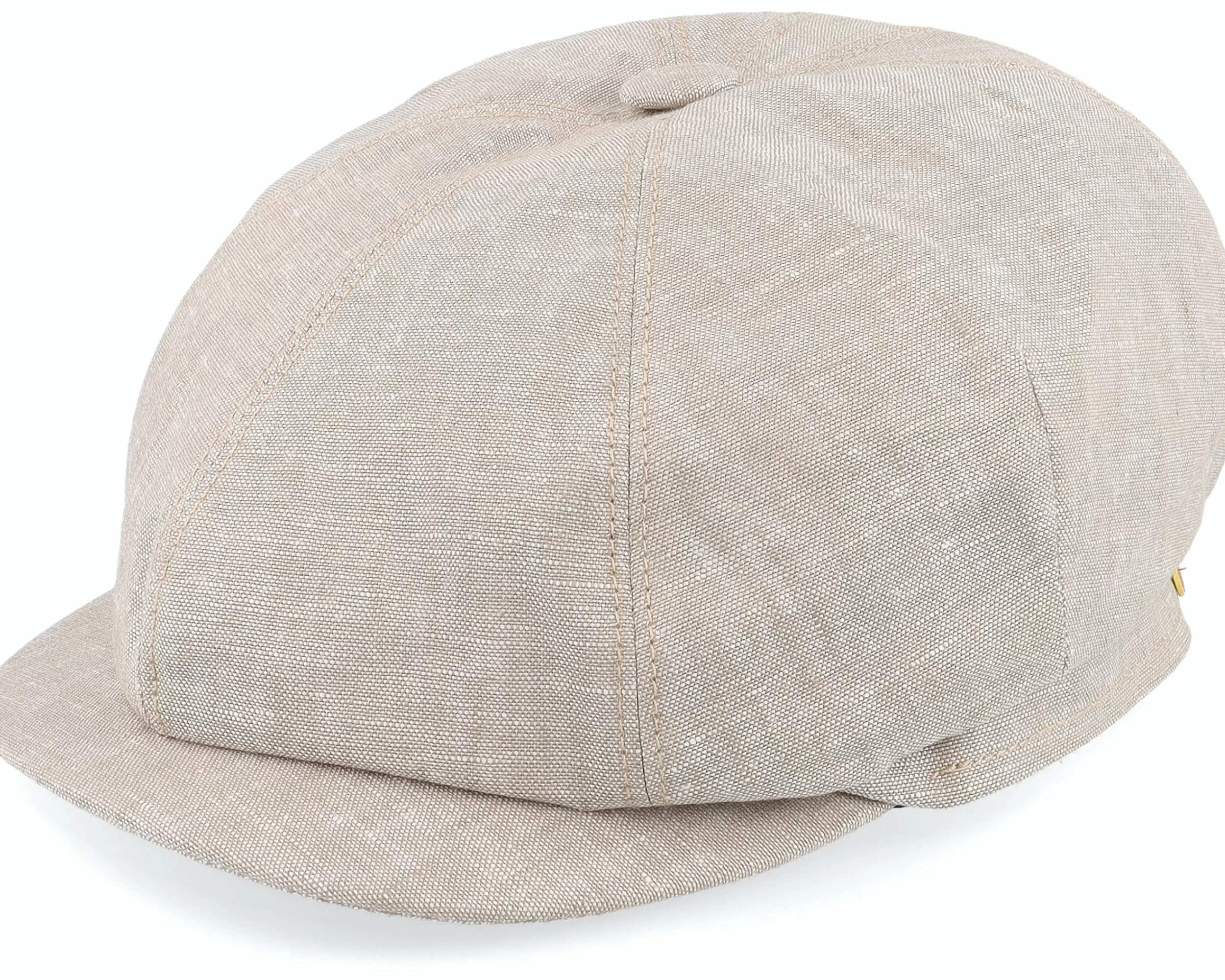 Mayser Seven Leinen Beige-Gem Flat Cap - -Unisex Flat Caps