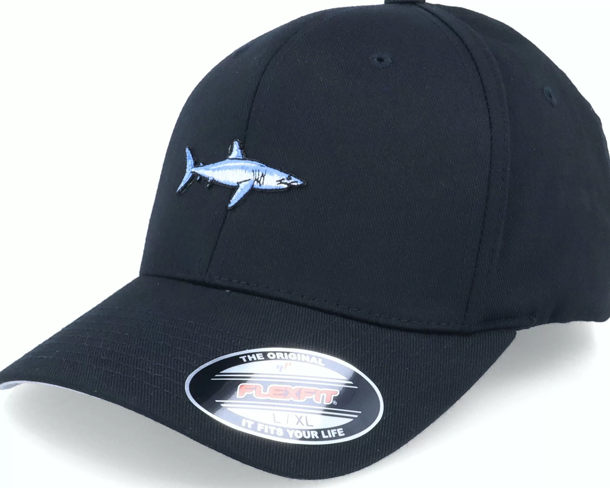 Skillfish Short Fin Mako Shark Black Flexfit - -Unisex Flexfit