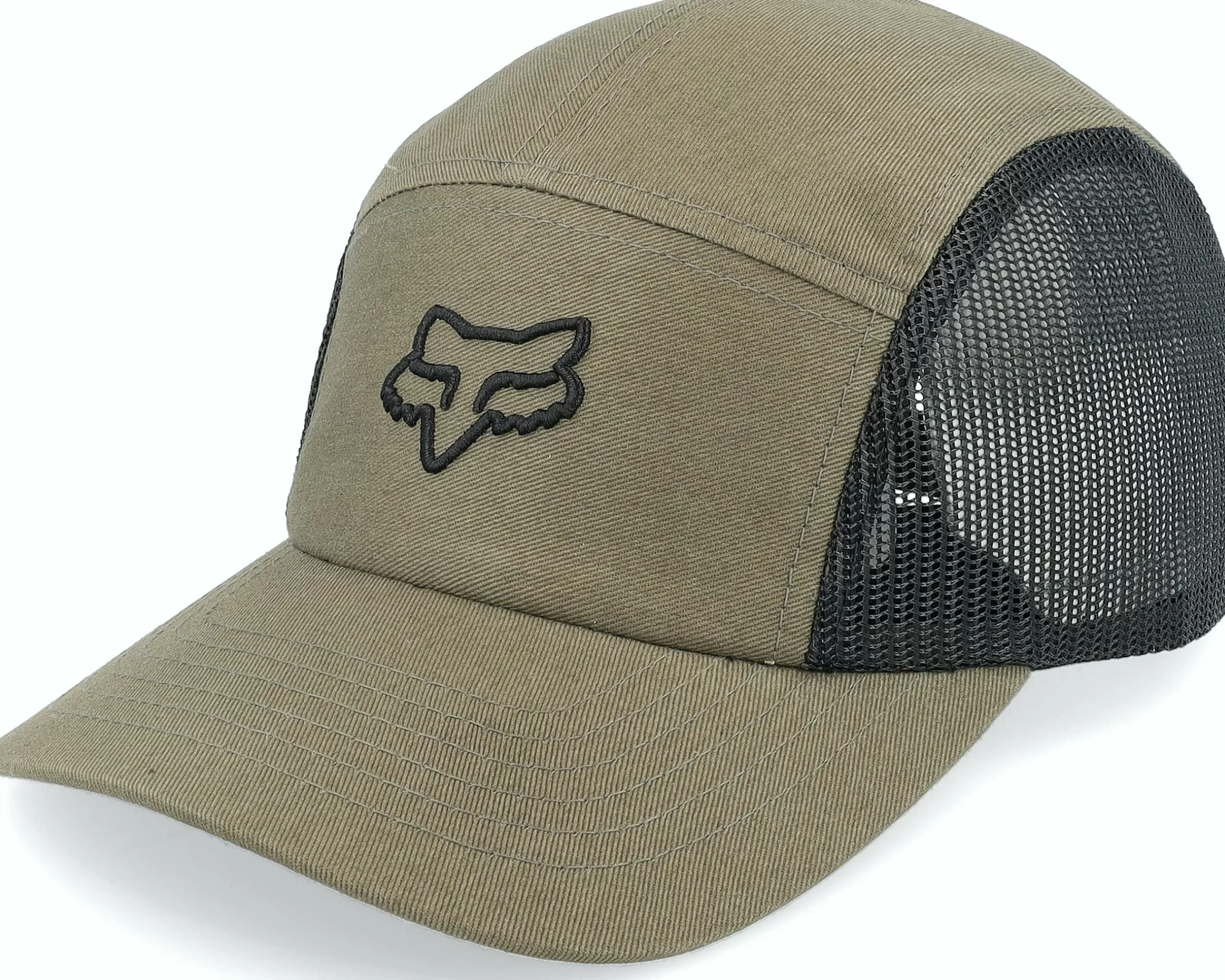 Fox Side View Olive Green 5-Panel - -Unisex 5-Panel