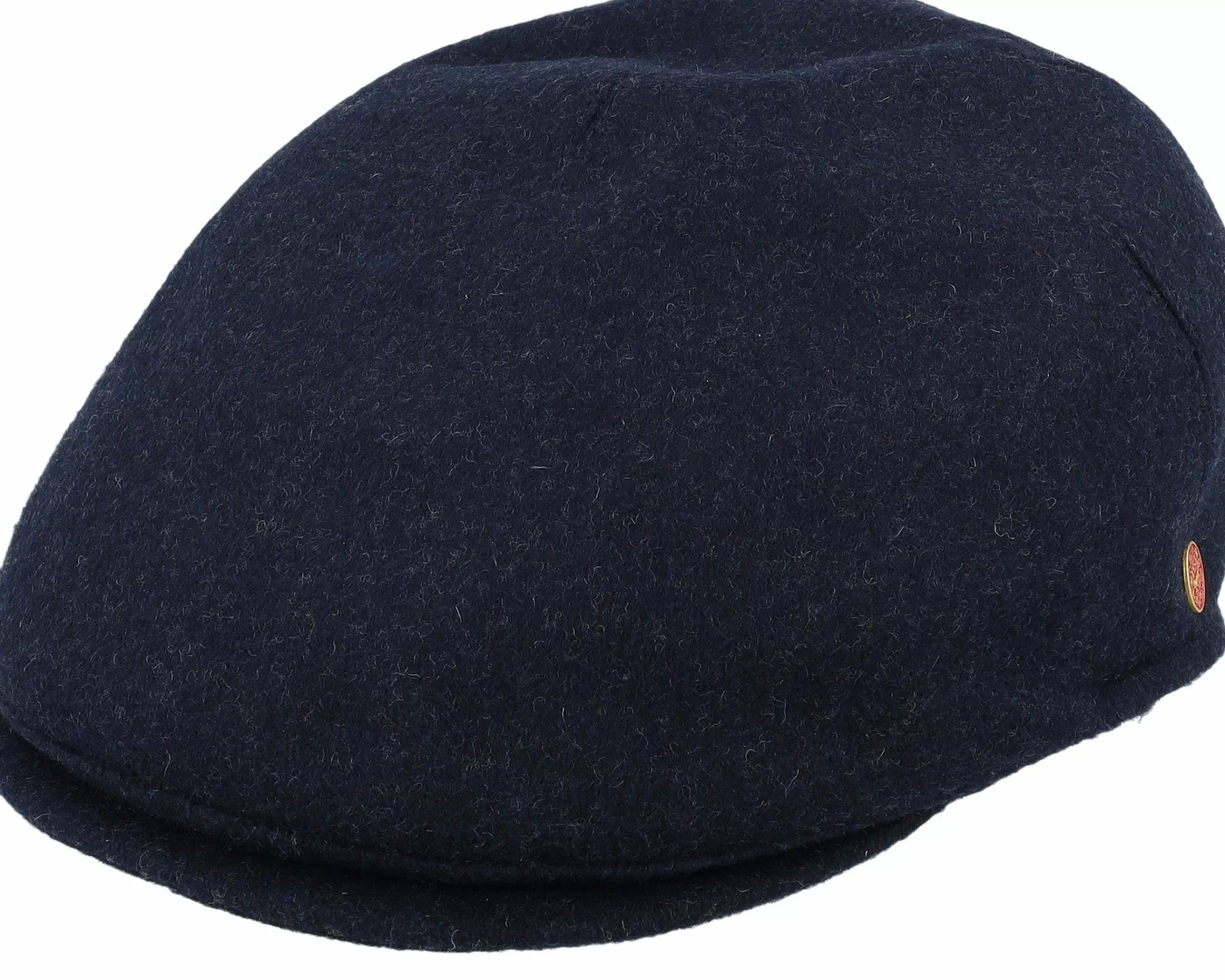 Mayser Sidney Wool Blend Blue Flat Cap - -Unisex Flat Caps