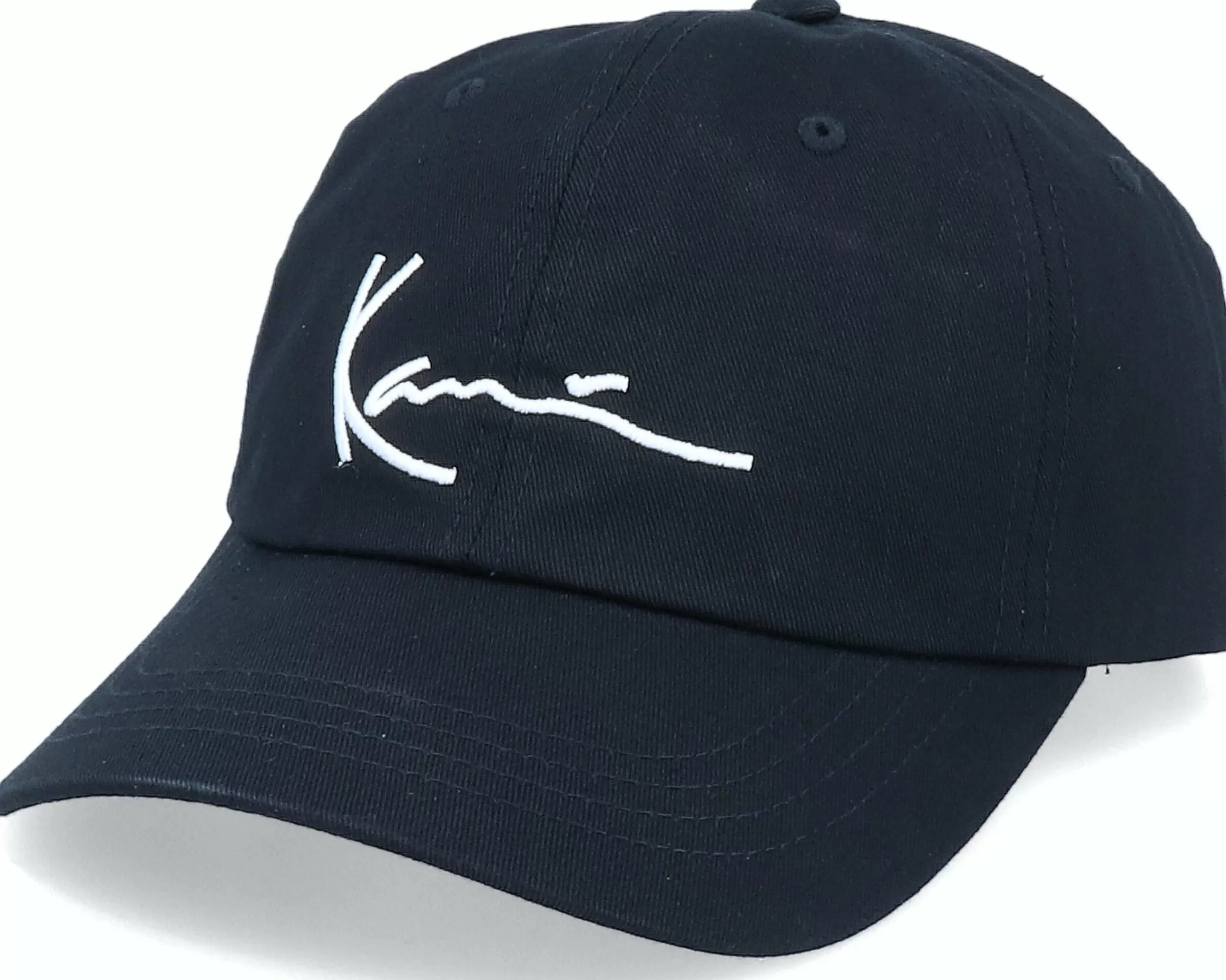 Karl Kani Signature Cap Black/White Adjustable - -Unisex Dad Cap