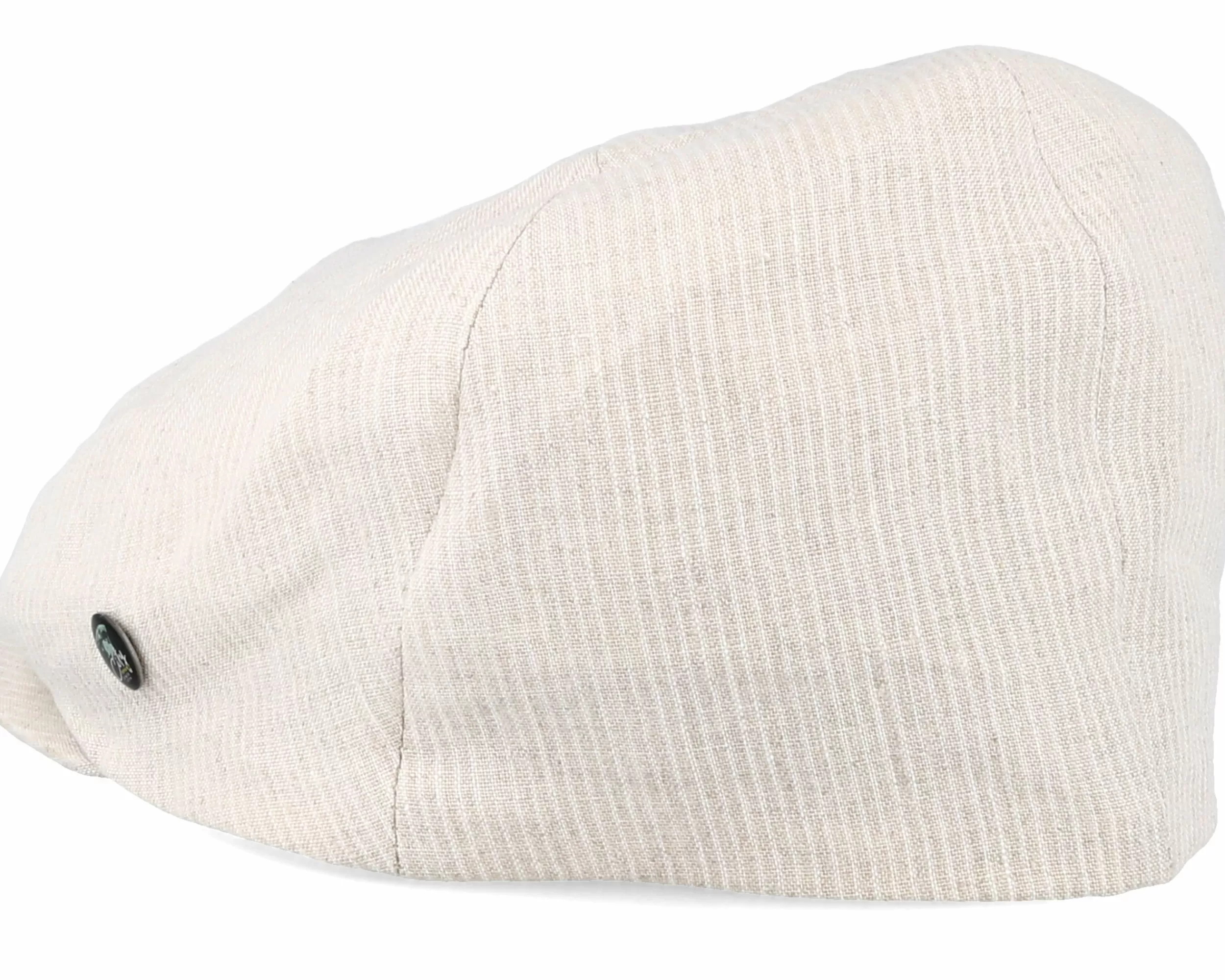 City Sport Sixpence Stripe Beige Flat Cap - -Unisex Flat Caps