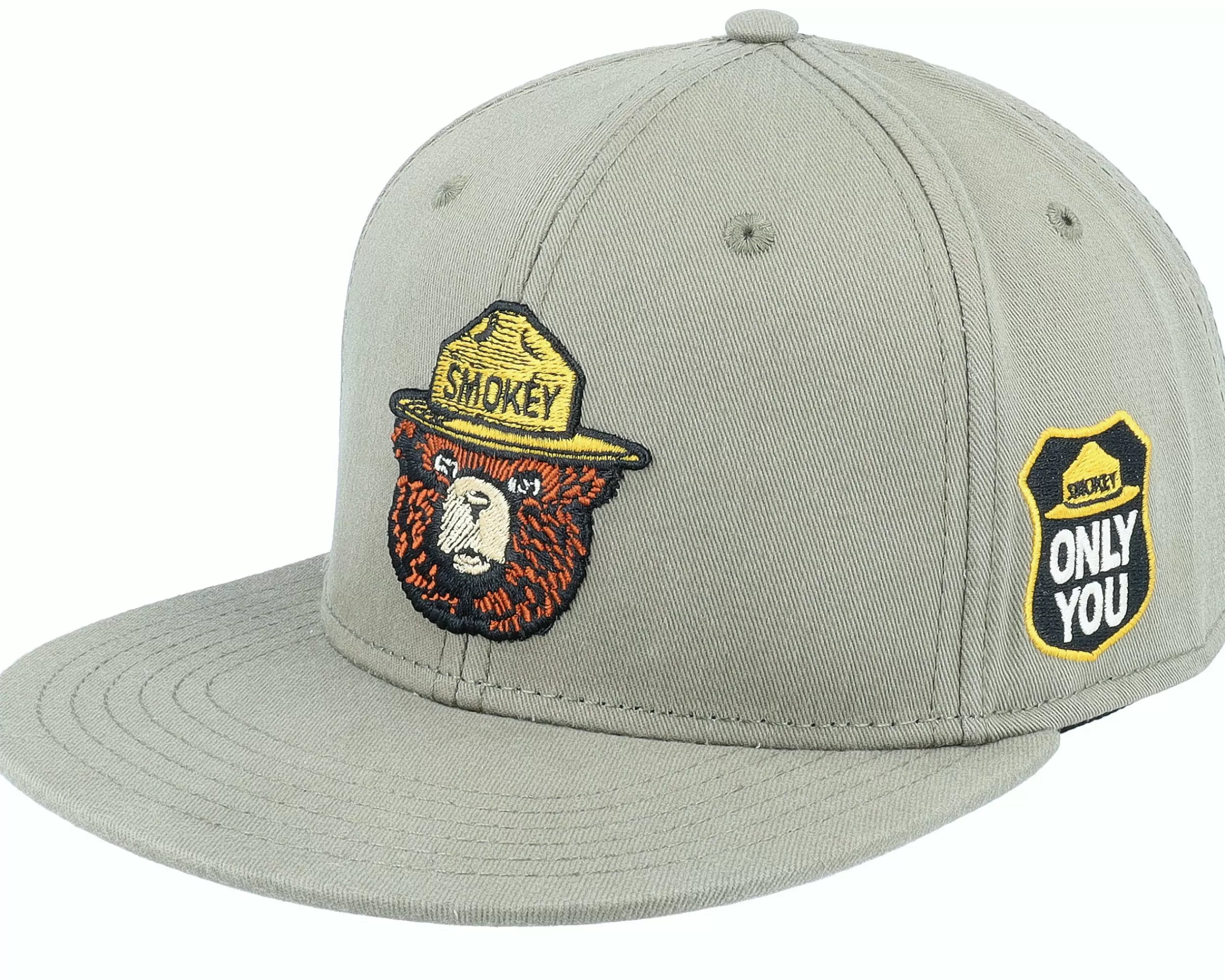 American Needle Smokey Bear Blockhead 2.0 Moss Snapback - -Unisex Snapback