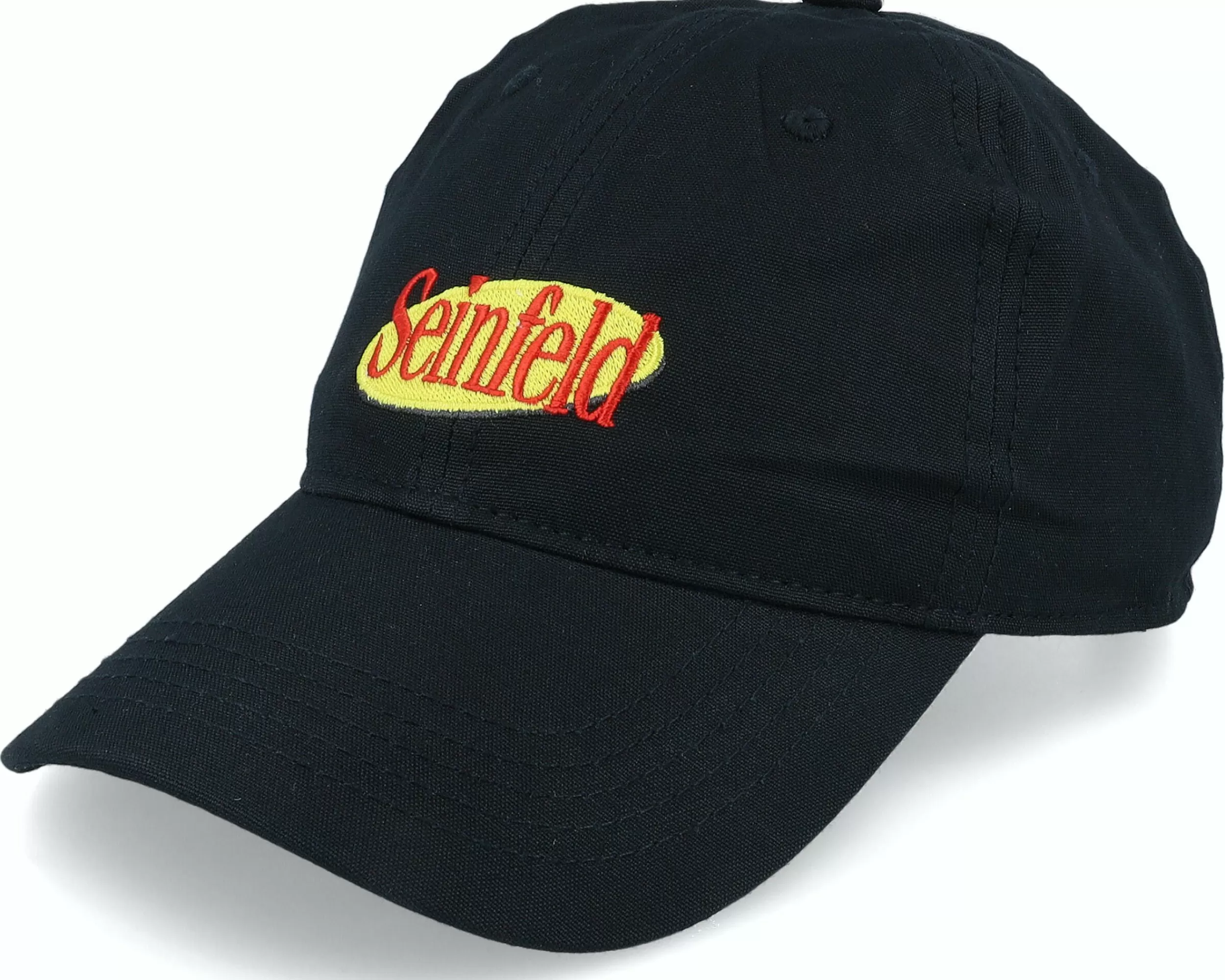 Dedicated Soft Cap Seinfeld Logo Black Dad Cap - -Unisex Dad Cap