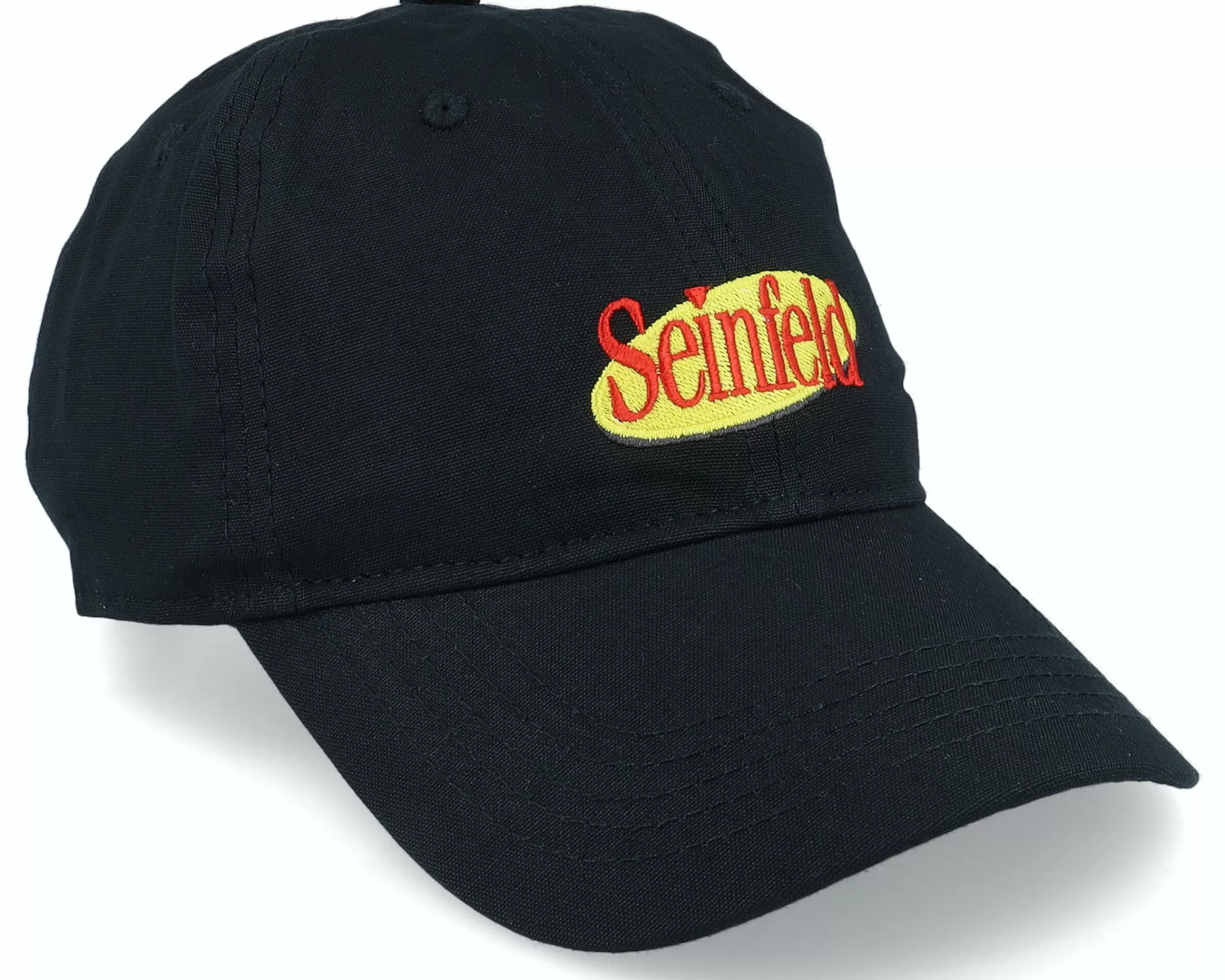 Dedicated Soft Cap Seinfeld Logo Black Dad Cap - -Unisex Dad Cap