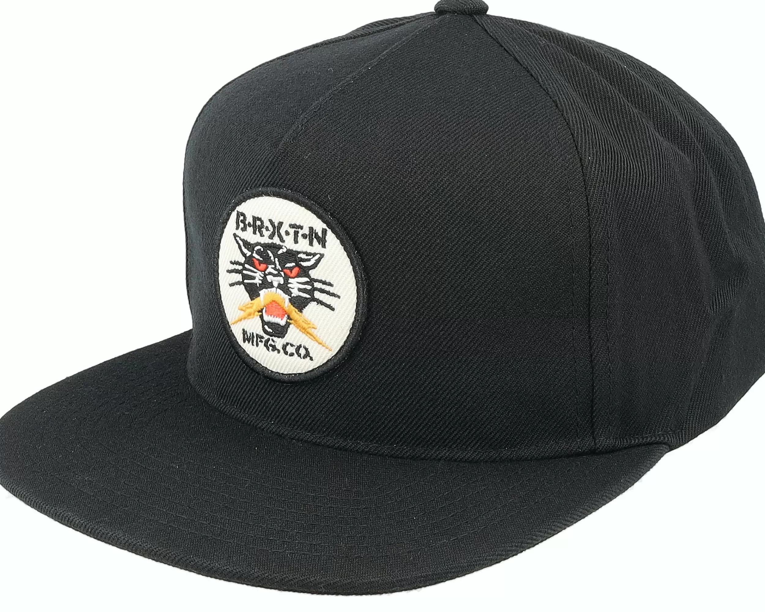 Brixton Sparks Medium Profile Black Snapback - -Unisex Snapback