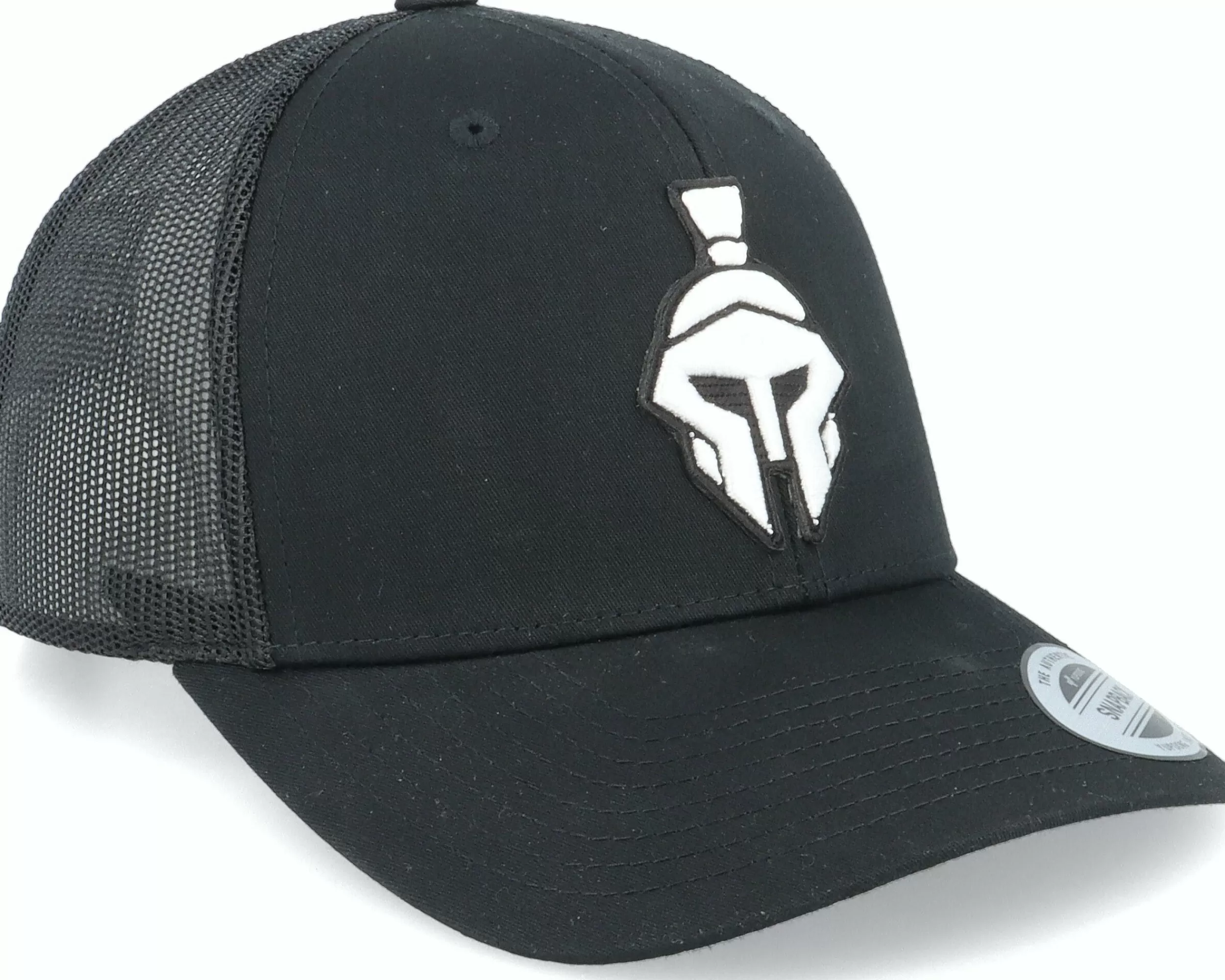 Iconic Spartan Black Trucker - -Unisex Trucker