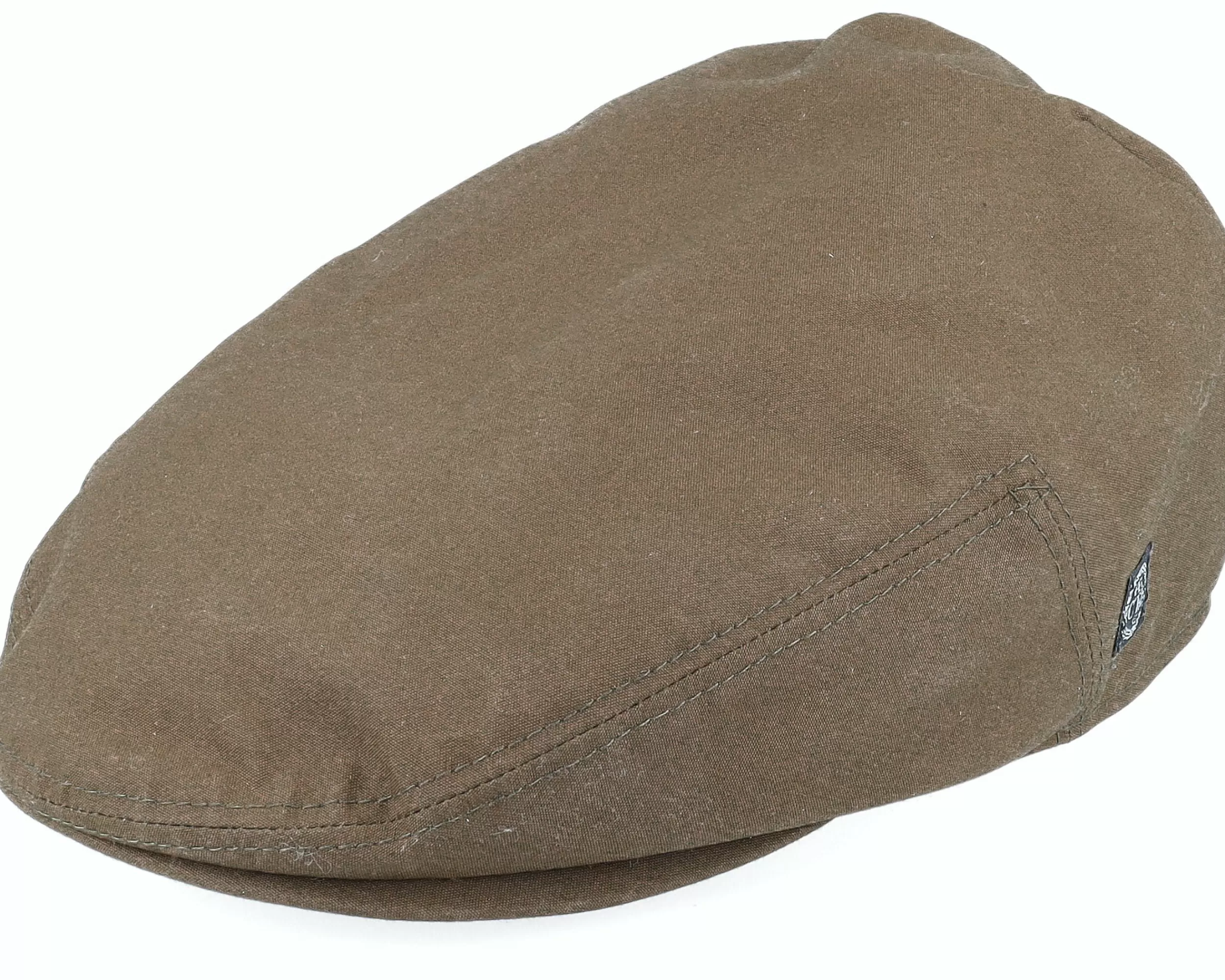 CTH Ericson Spencer Waxed Cotton Green Flat Cap - -Unisex Flat Caps