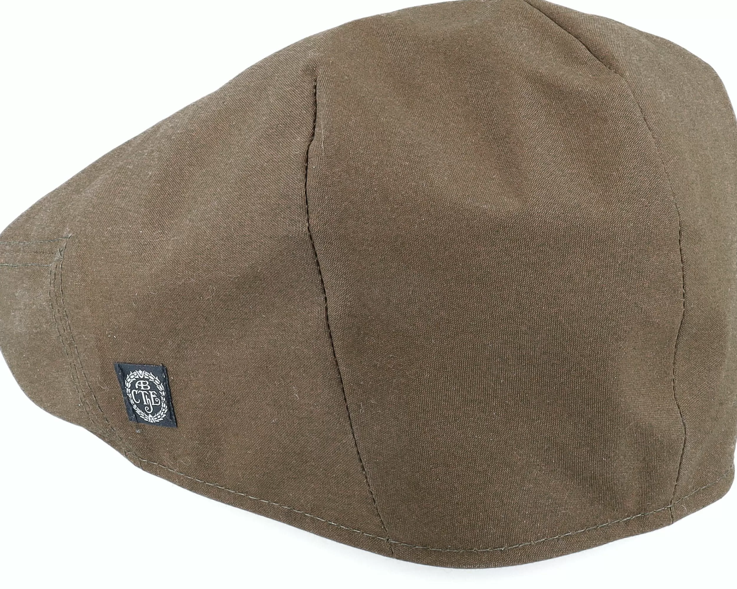 CTH Ericson Spencer Waxed Cotton Green Flat Cap - -Unisex Flat Caps