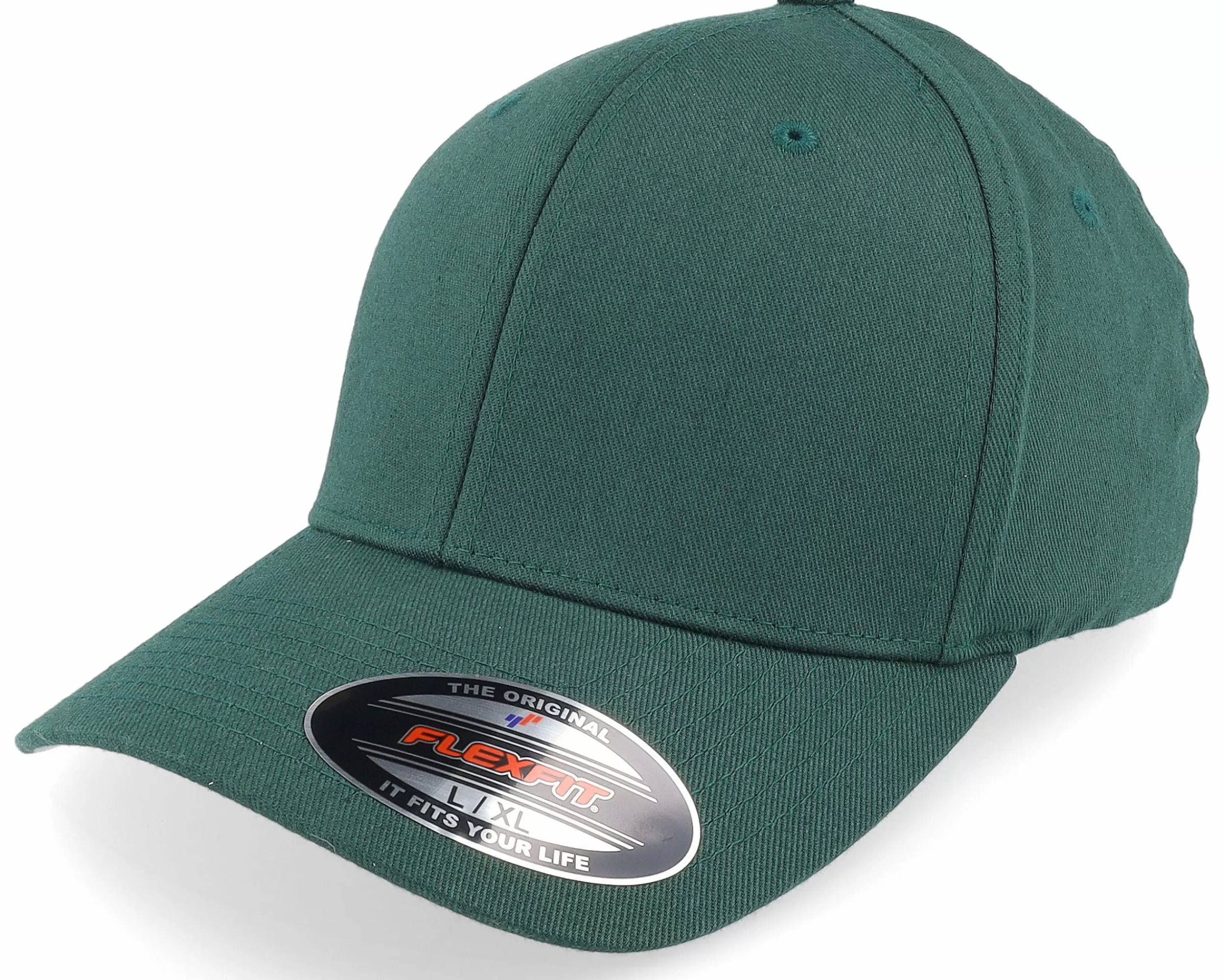 Flexfit Spruce Green Wooly Combed - -Unisex Flexfit