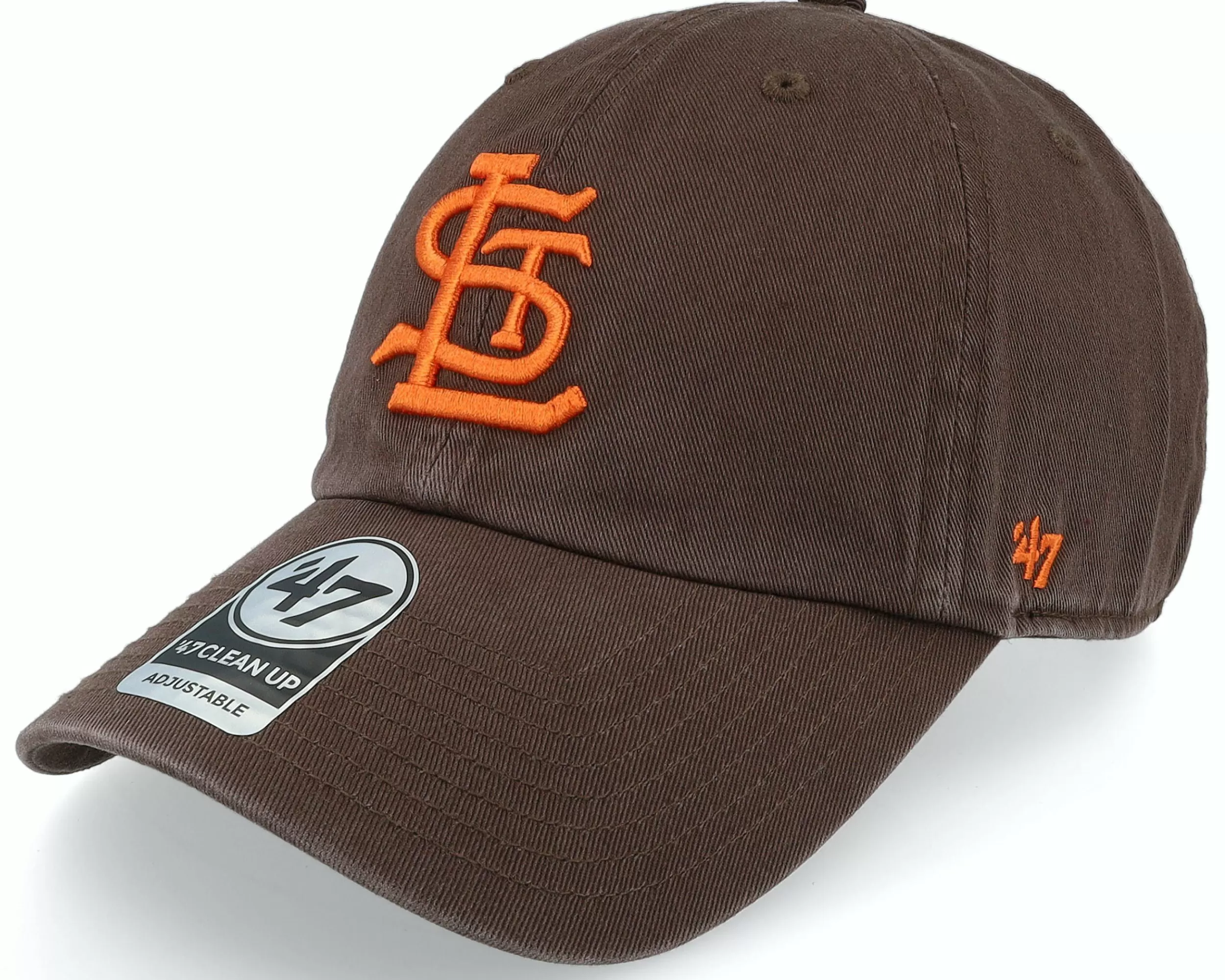 47 Brand St. Louis Cardinals Cooperstown Clean Up Brown Dad Cap - -Unisex Dad Cap