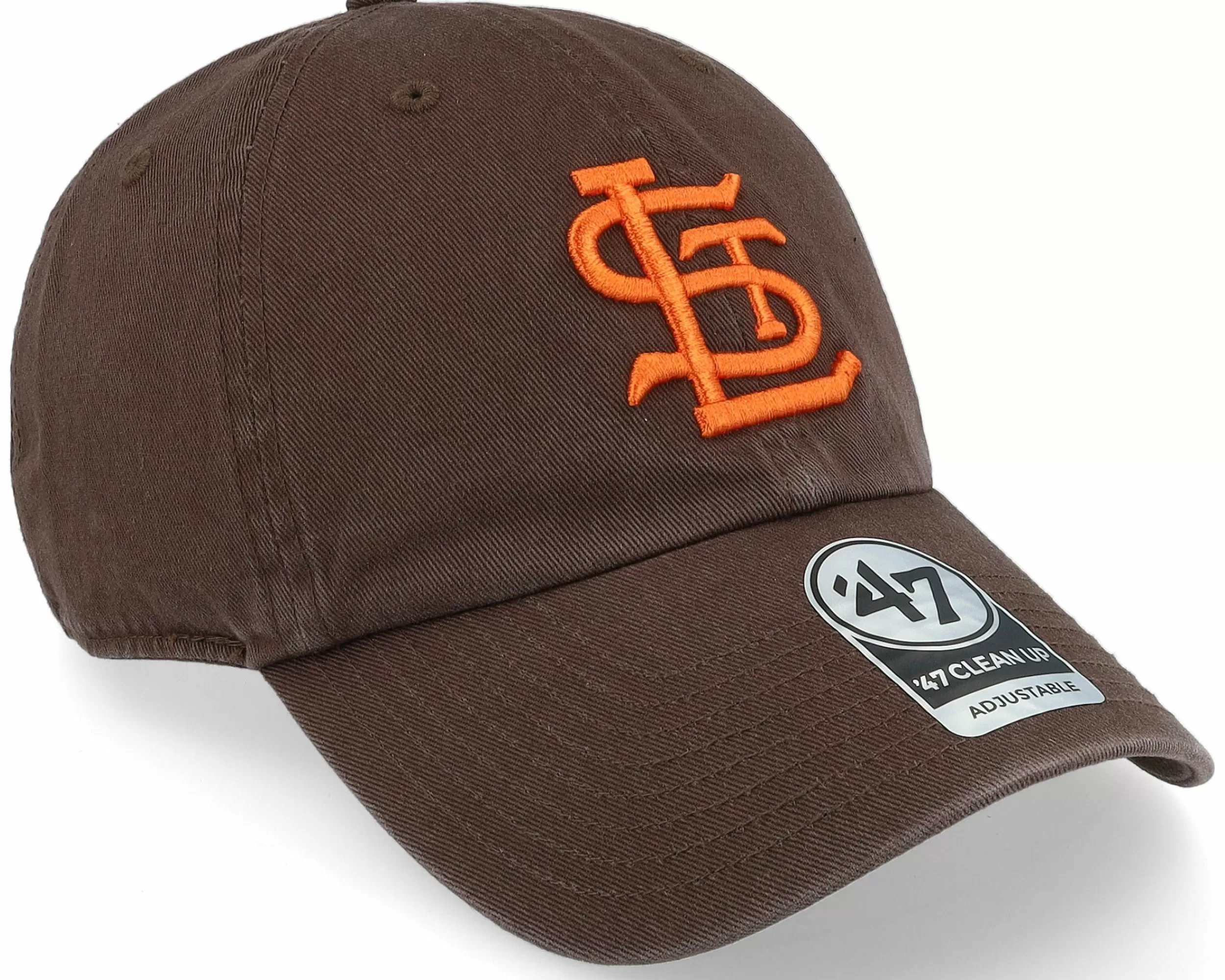 47 Brand St. Louis Cardinals Cooperstown Clean Up Brown Dad Cap - -Unisex Dad Cap