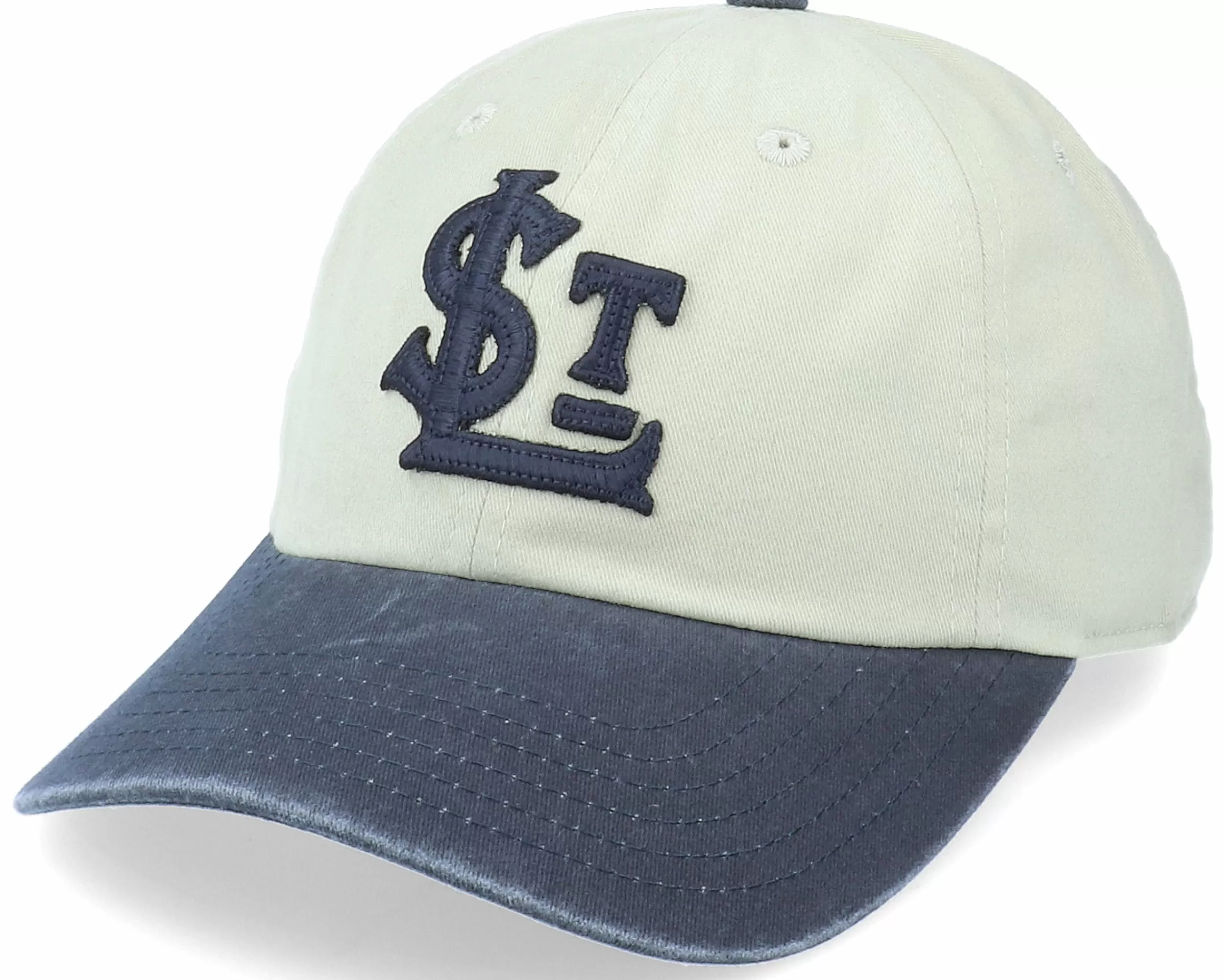 American Needle St: Louis Terriers Archive Stone & Khaki/Navy Dad Cap - -Unisex Dad Cap