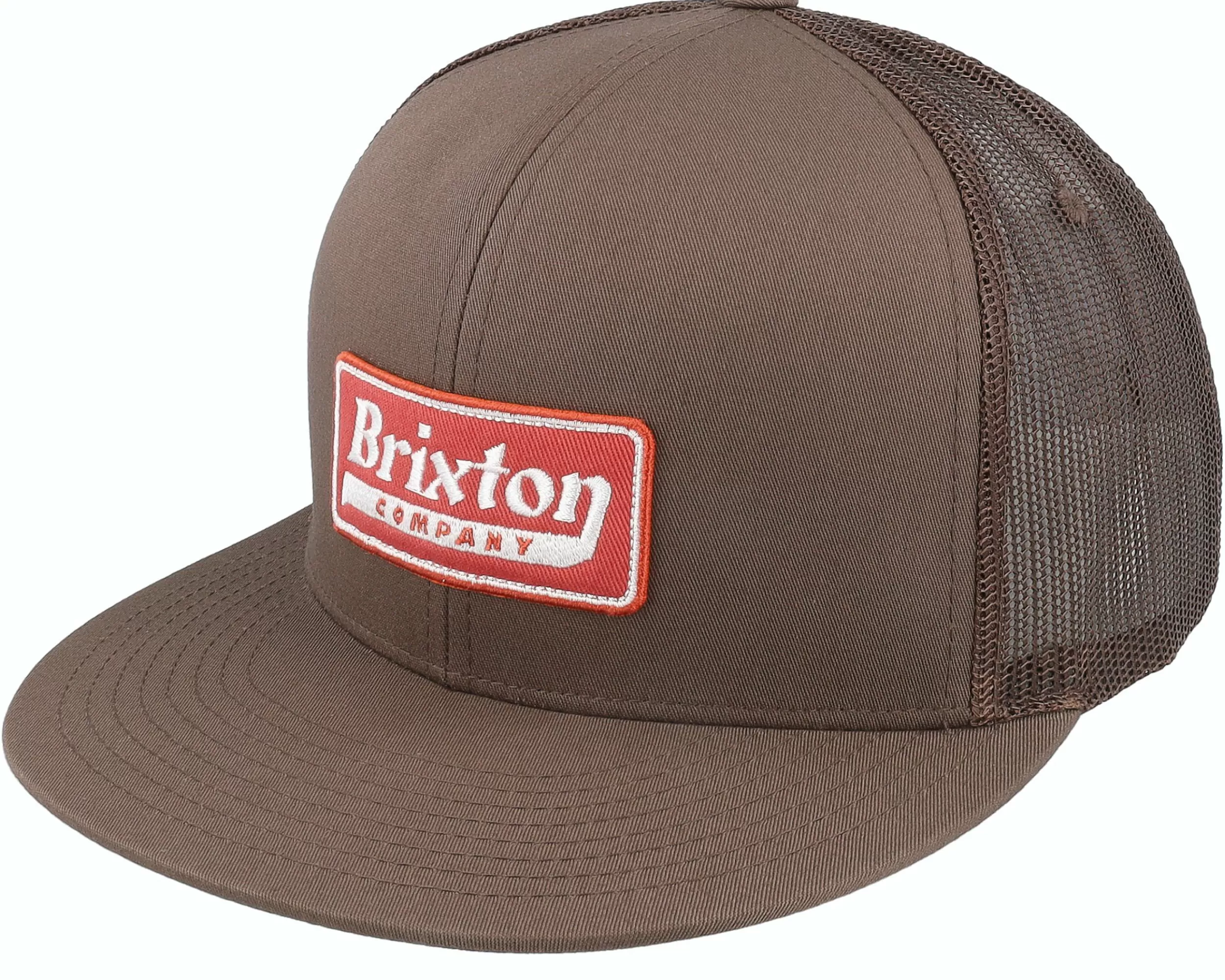 Brixton Steadfast Dark Earth/Burnt Red Trucker - -Unisex Trucker