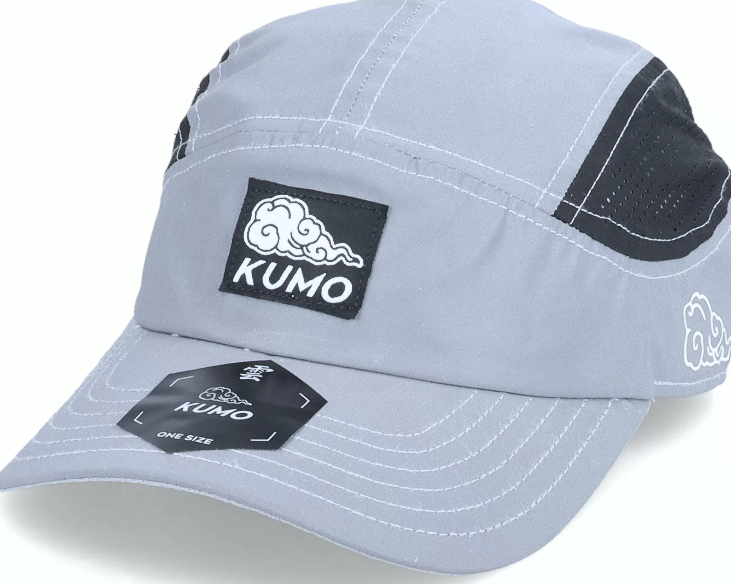 Kumo Storm Reflex Grey/Black 5-Panel - -Unisex 5-Panel