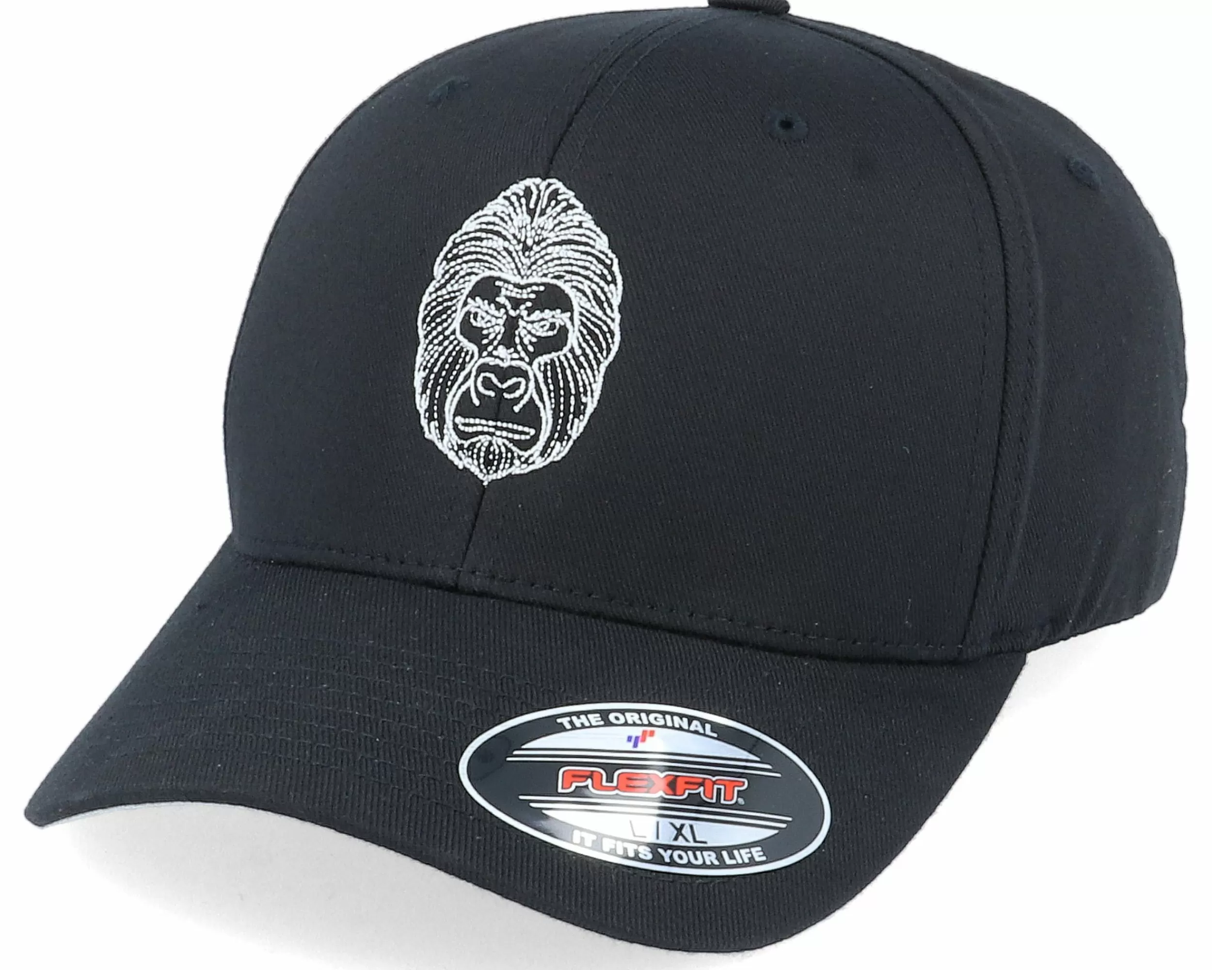 Iconic Stylistic Gorilla Black Flexfit - -Unisex Flexfit