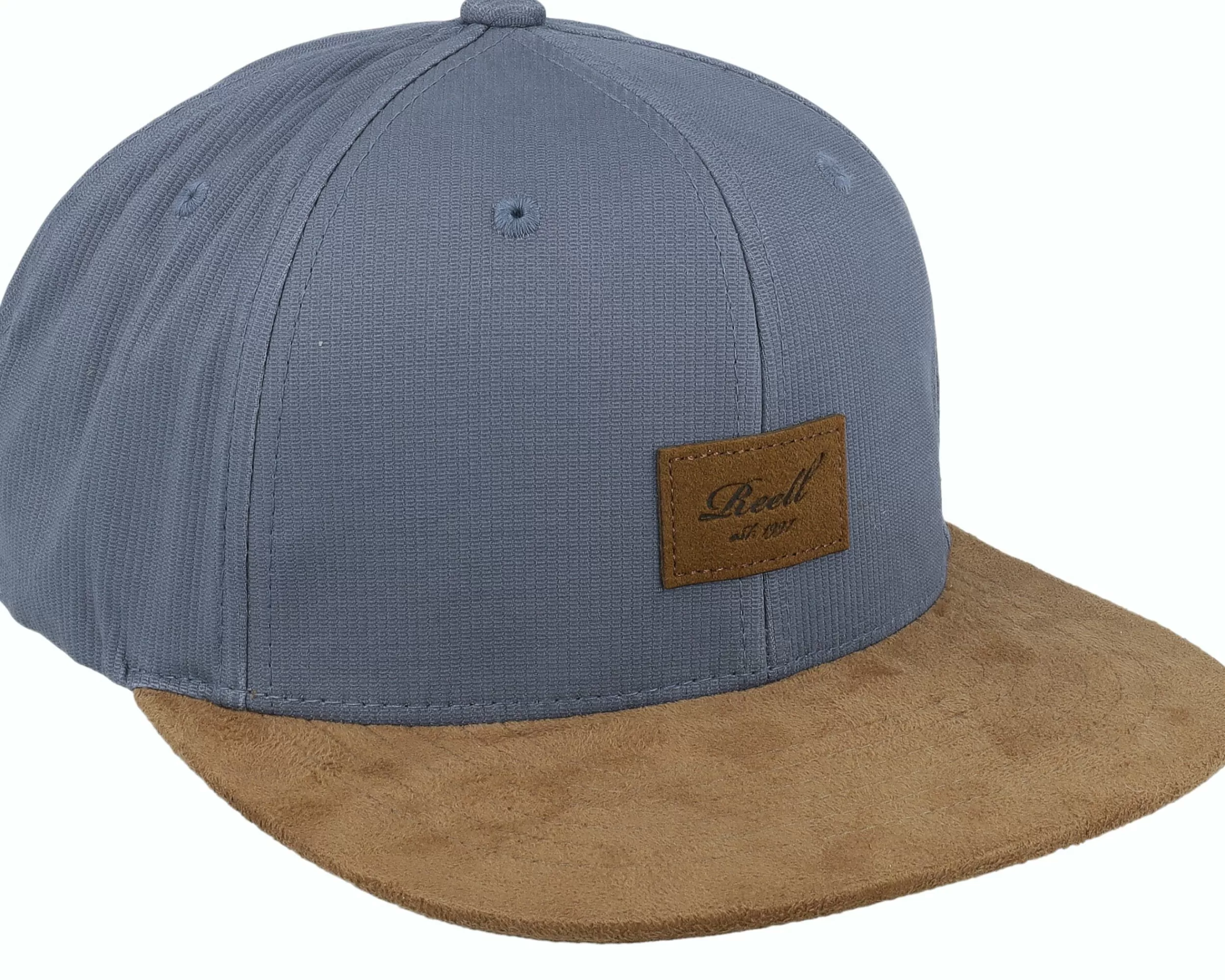 Reell Suede Bedford Grey Blue Snapback - -Unisex Snapback