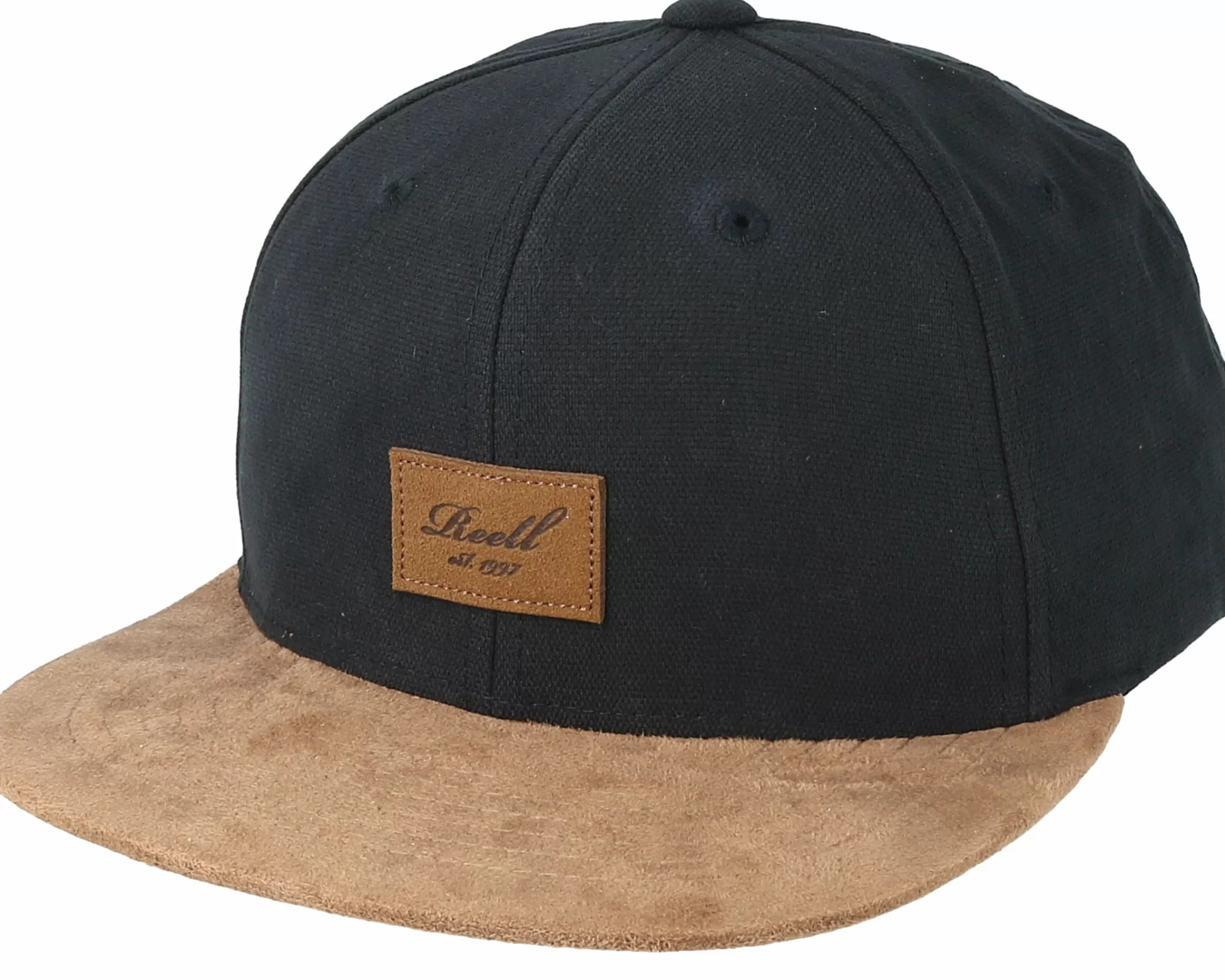 Reell Suede Black Snapback - -Unisex Snapback