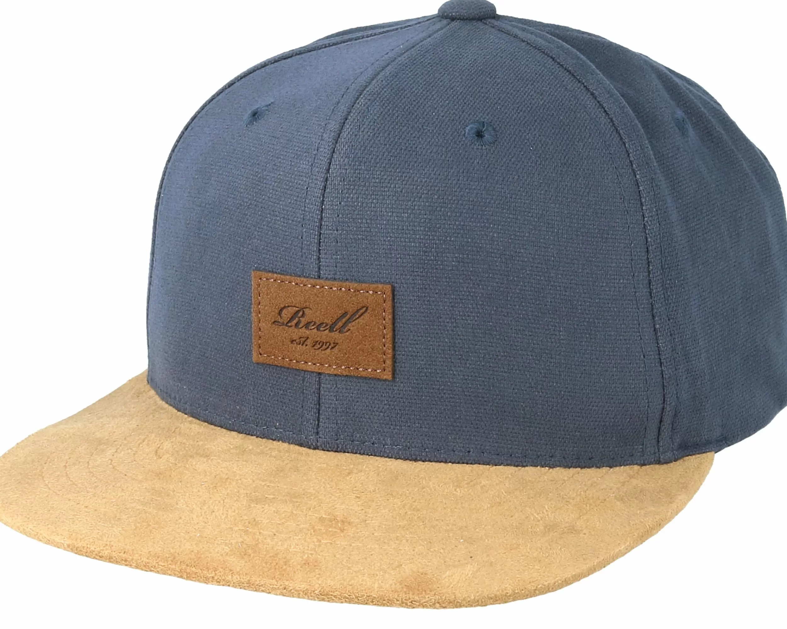 Reell Suede Charcoal/Brown Snapback - -Unisex Snapback