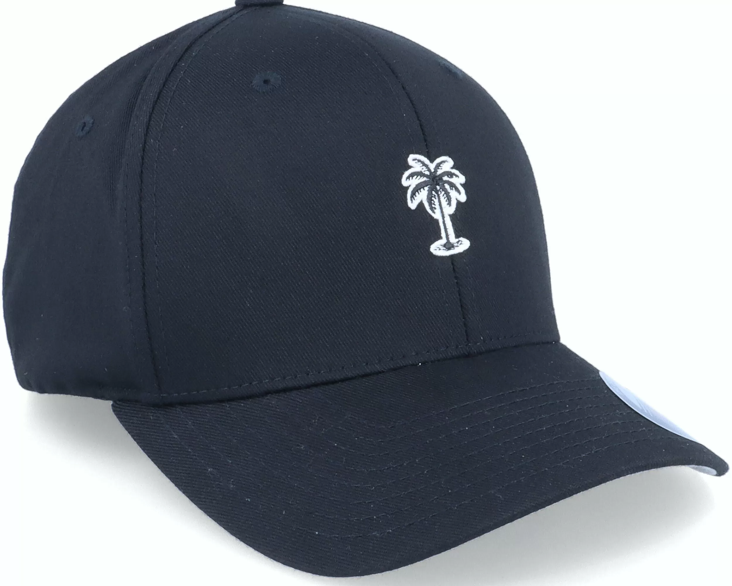 Iconic Summer Palm Logo Black Flexfit - -Unisex Flexfit