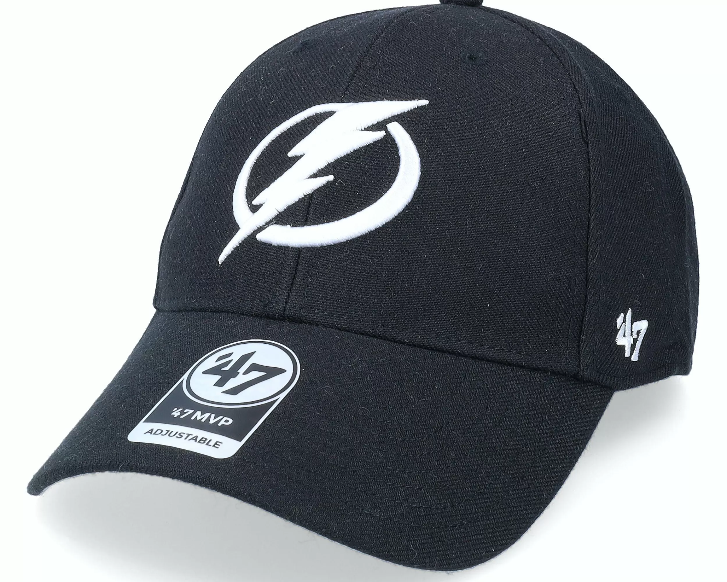47 Brand Tampa Bay Lightning Nhl '47 Mvp Black Adjustable - -Unisex Adjustable