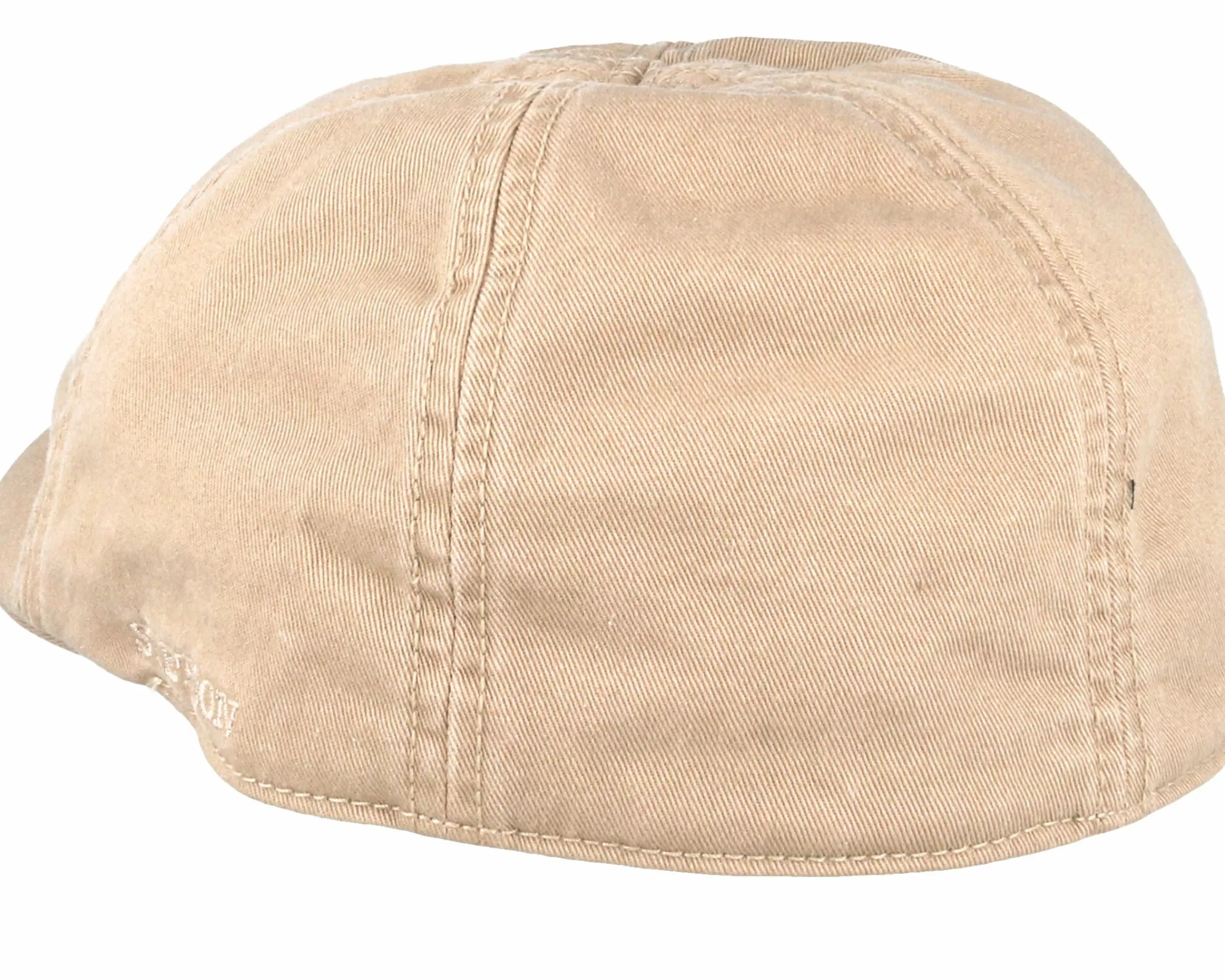 Stetson Texas Cotton Beige Flat Cap - -Unisex Flat Caps