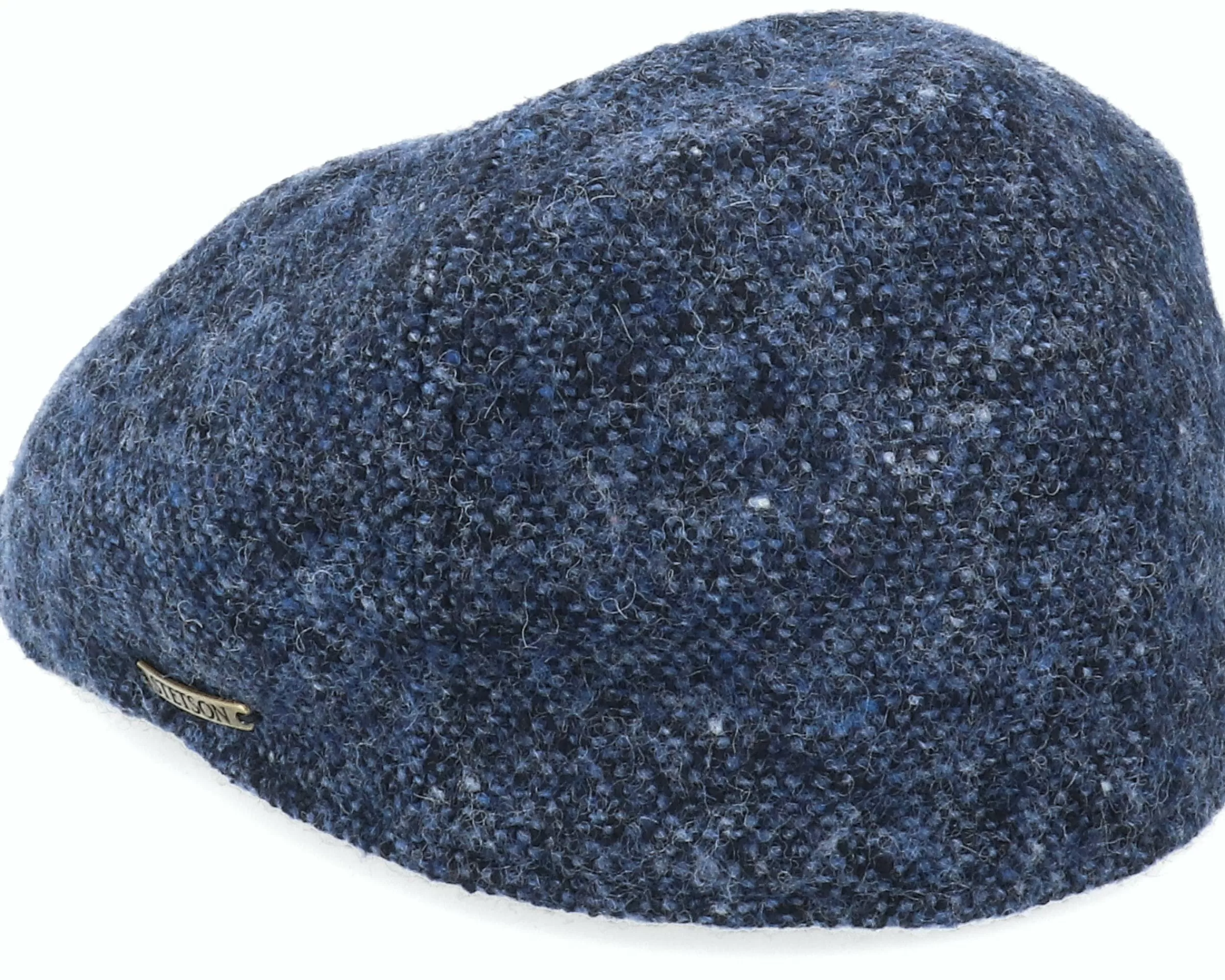 Stetson Texas Donegal Navy Flat Cap - -Unisex Flat Caps