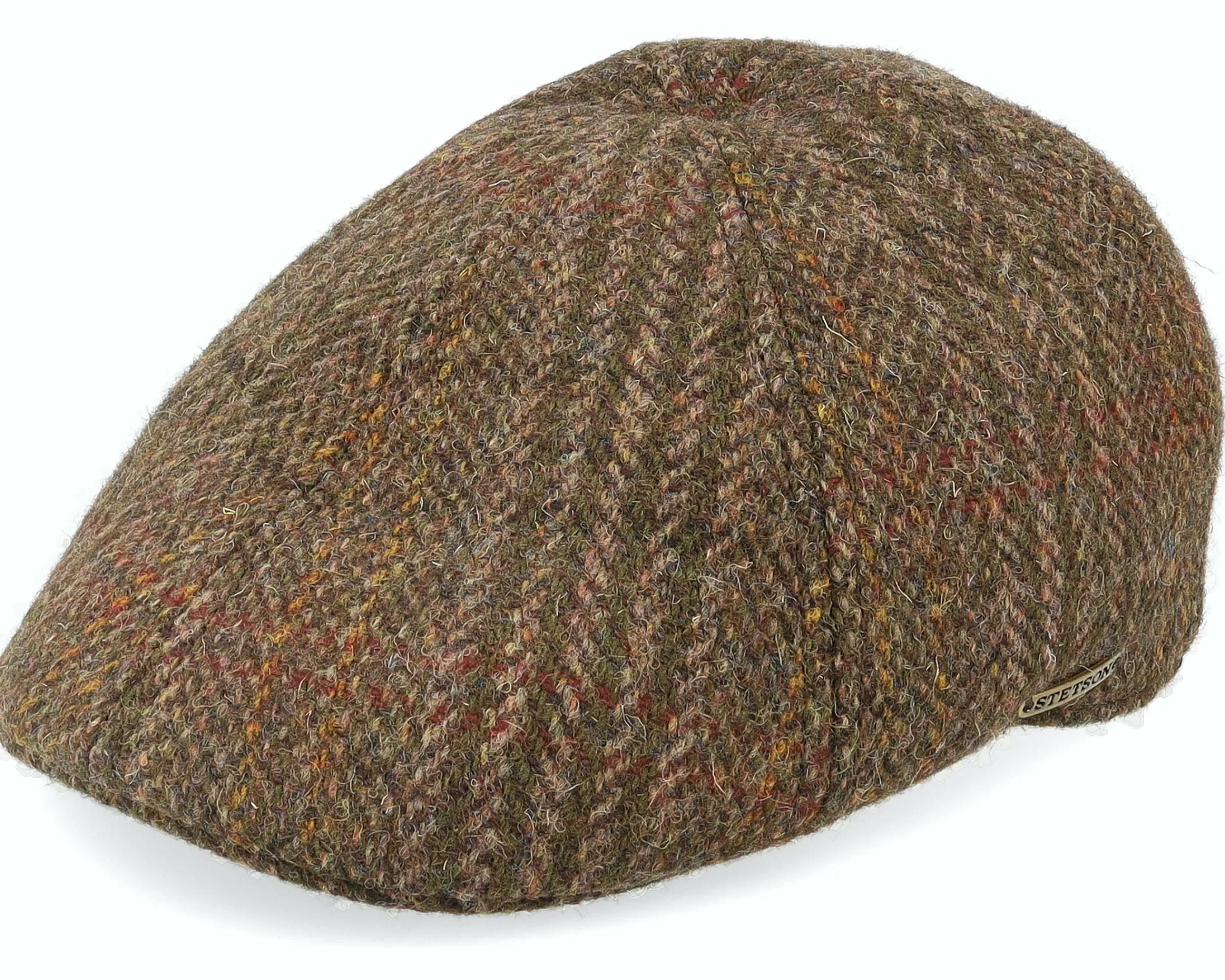 Stetson Texas Harris Tweed Flat Cap - -Unisex Flat Caps