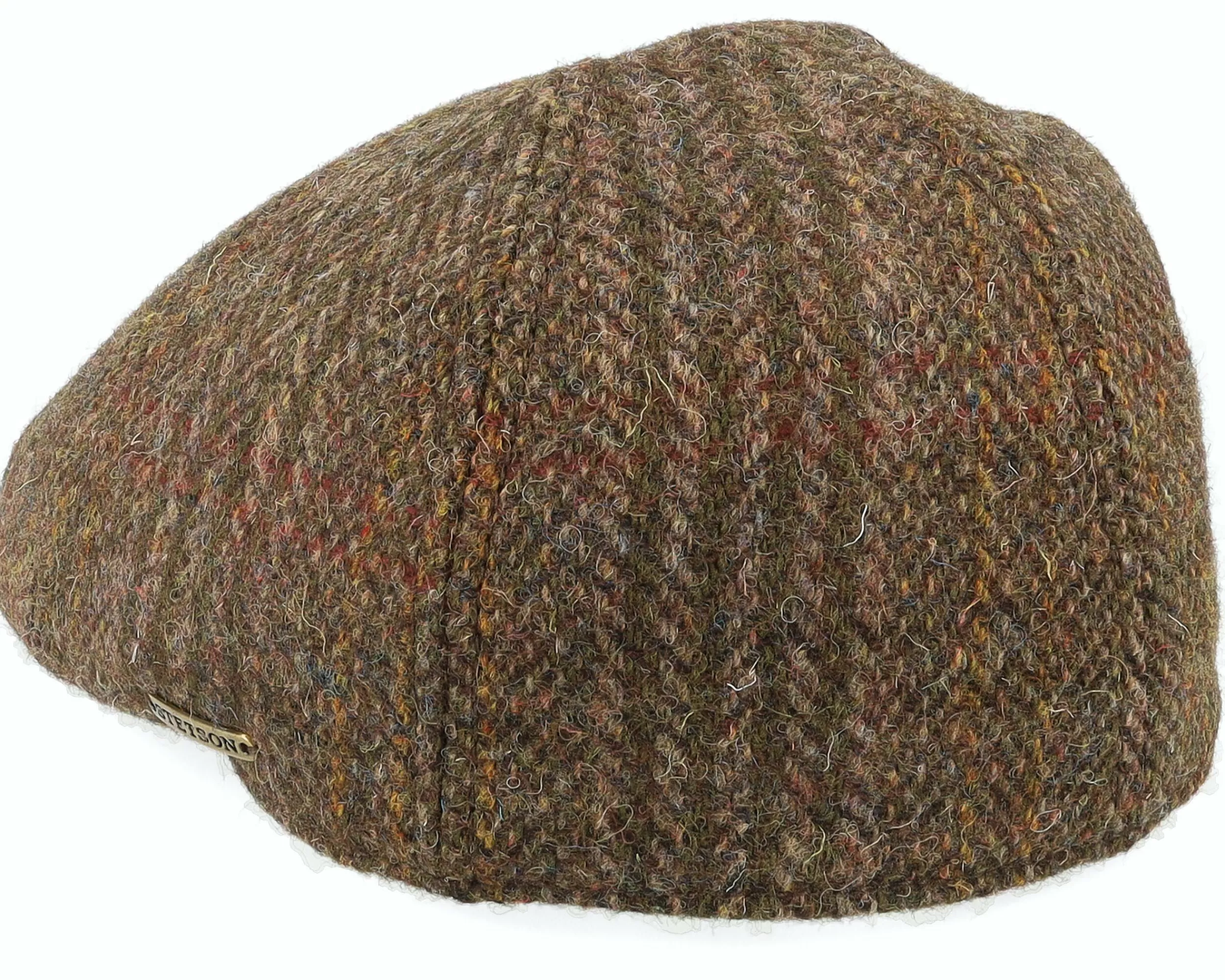 Stetson Texas Harris Tweed Flat Cap - -Unisex Flat Caps