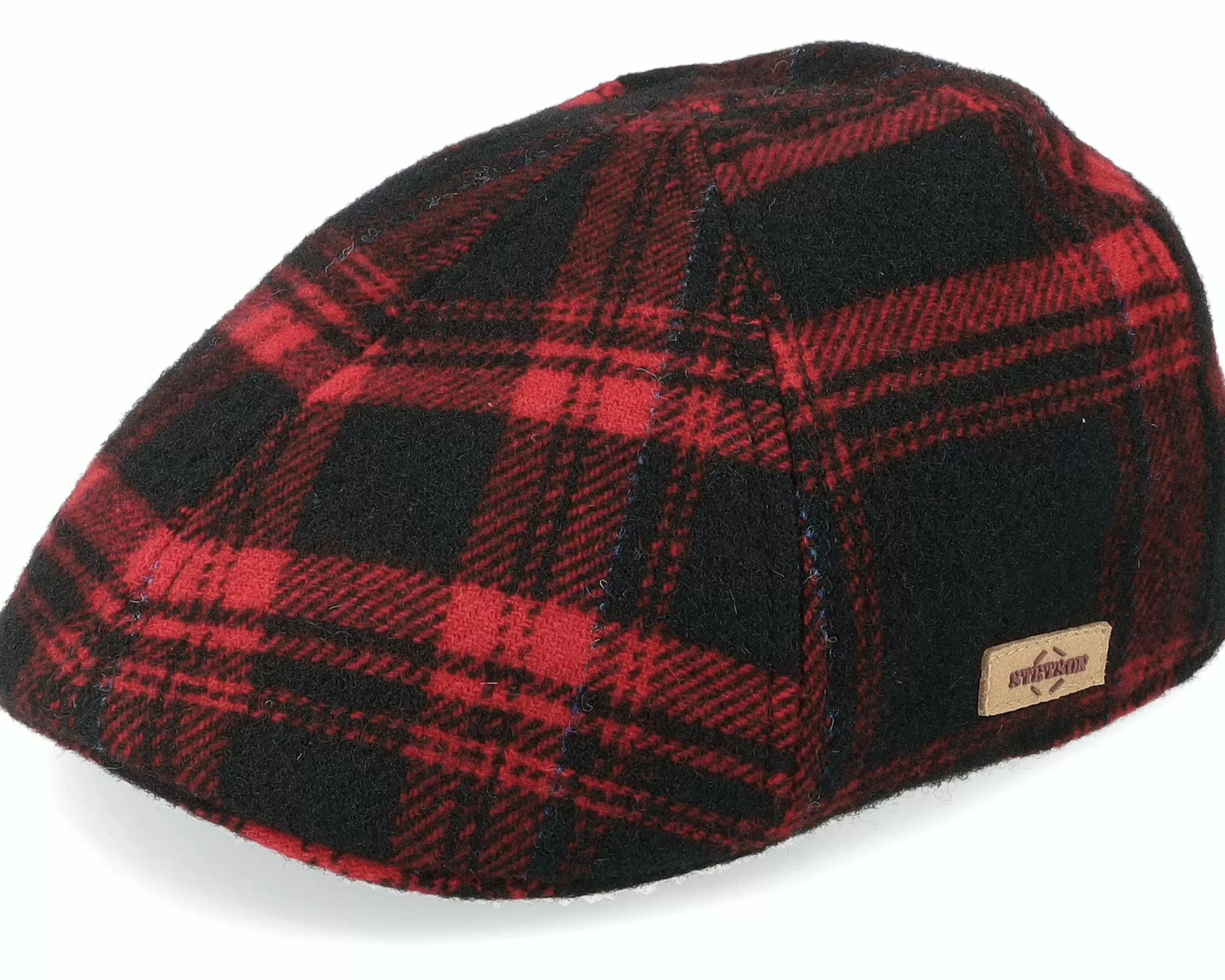 Stetson Texas Shadow Plaid Flat Cap - -Unisex Flat Caps