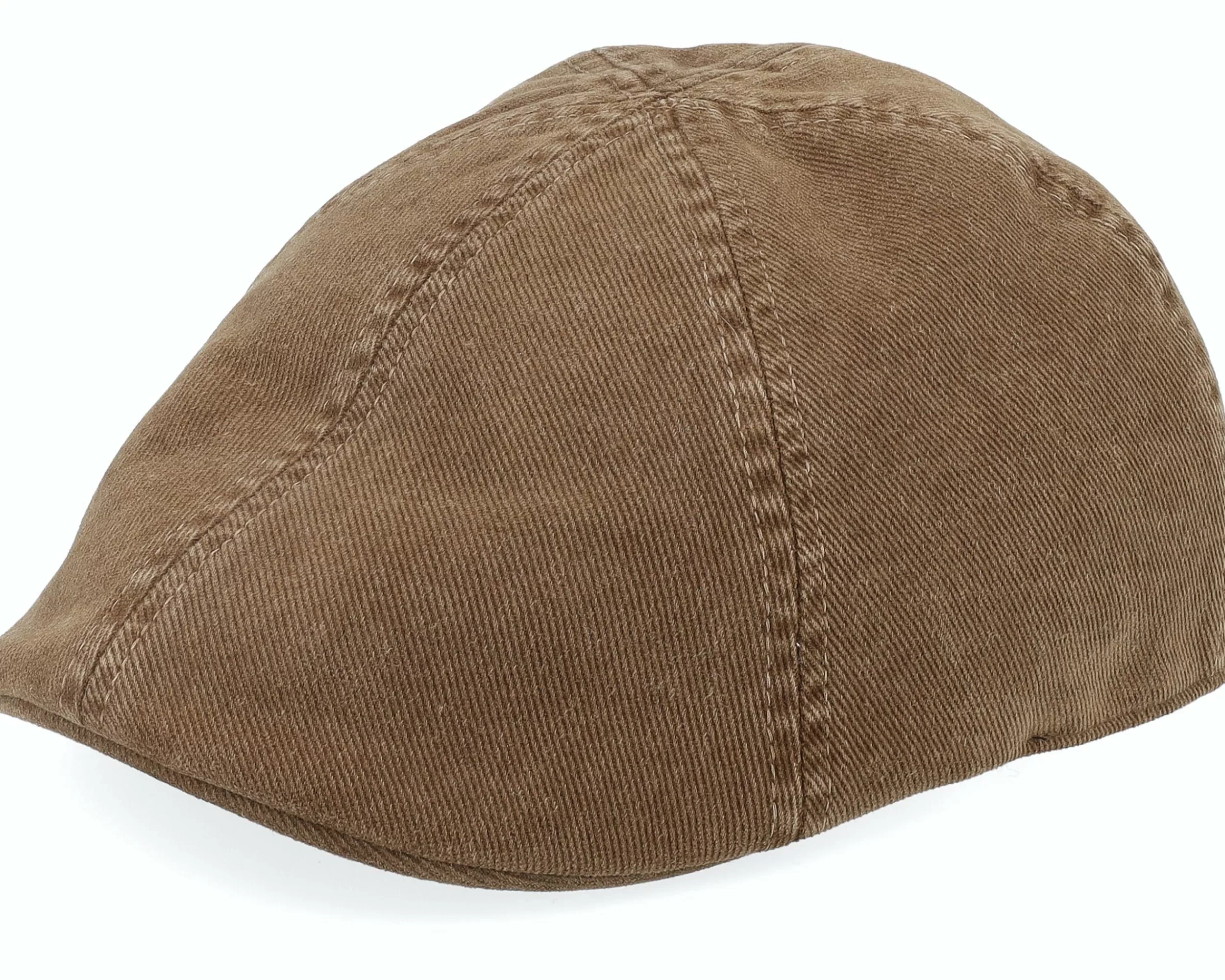 Stetson Texas Soft Cotton Brown Flat Cap - -Unisex Flat Caps