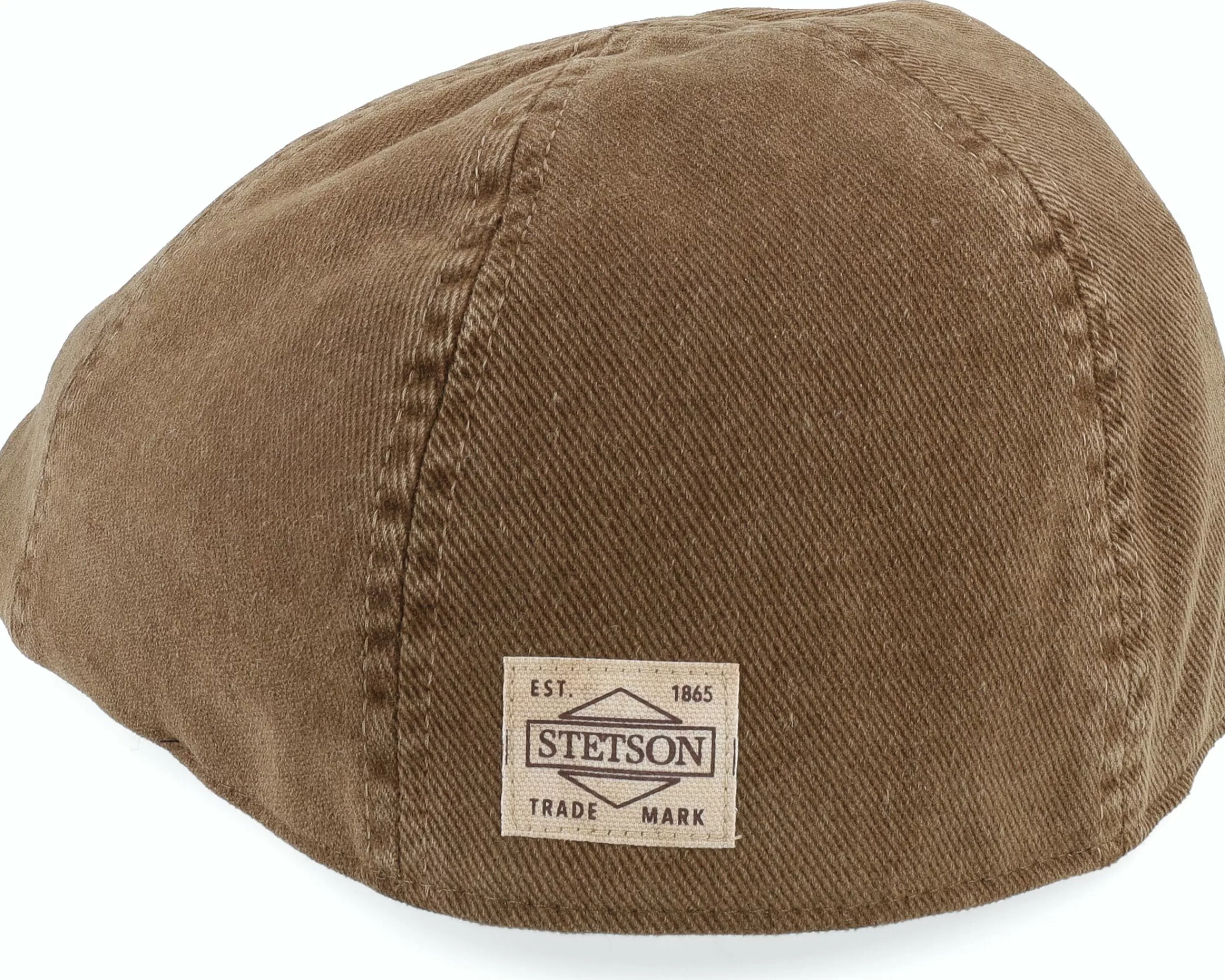 Stetson Texas Soft Cotton Brown Flat Cap - -Unisex Flat Caps