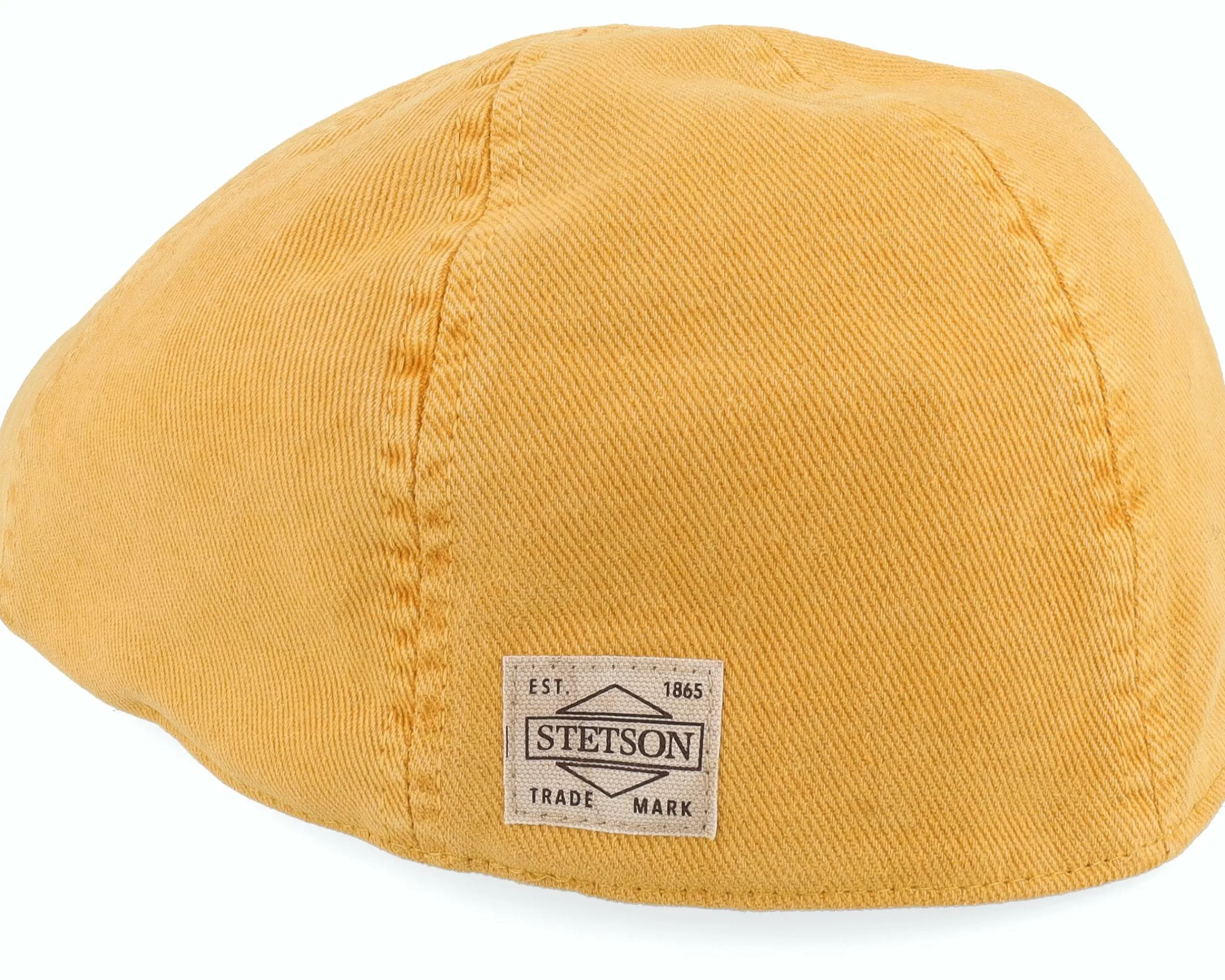 Stetson Texas Soft Cotton Yellow Flat Cap - -Unisex Flat Caps