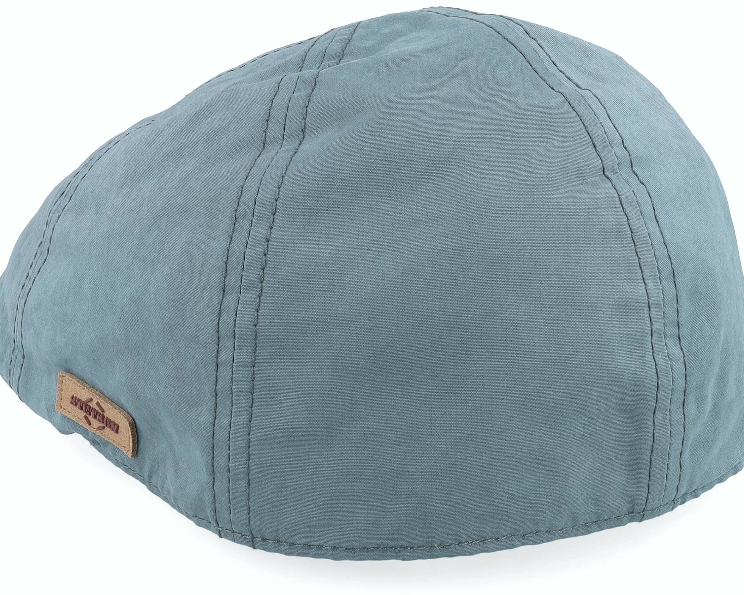 Stetson Texas Waxed Cotton Light Blue Flat Cap - -Unisex Flat Caps