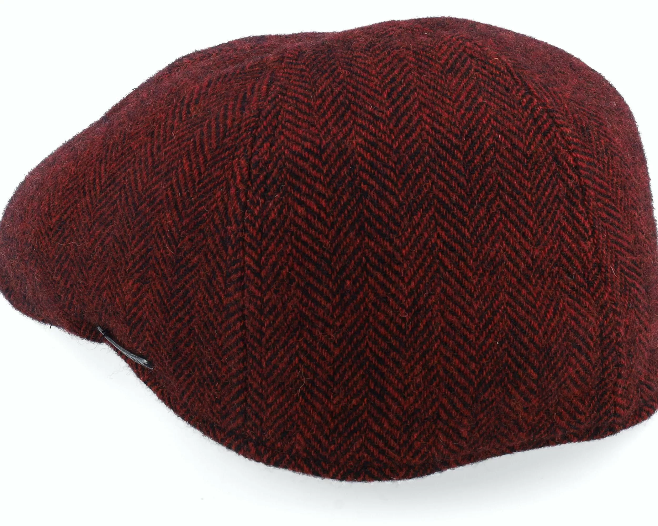 Stetson Texas Wool Herringbone Red Flat Cap - -Unisex Flat Caps