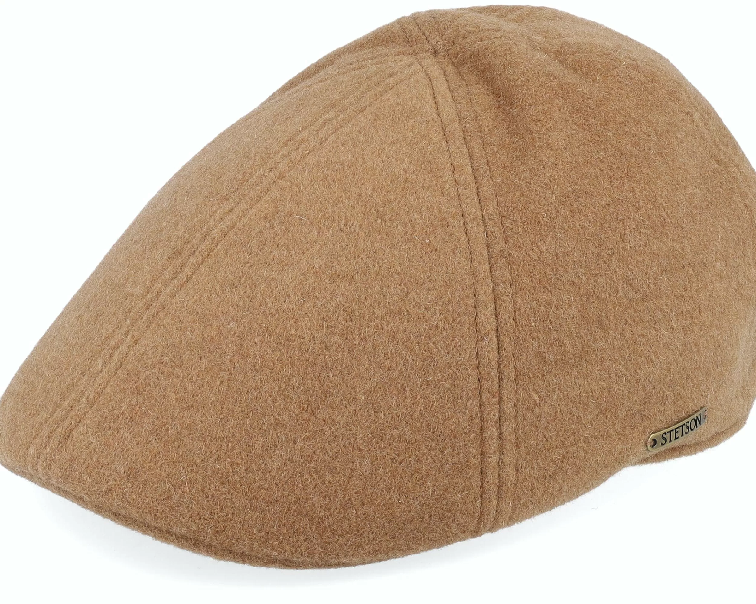 Stetson Texas Wool/Cashmere Camel Flat Cap - -Unisex Flat Caps