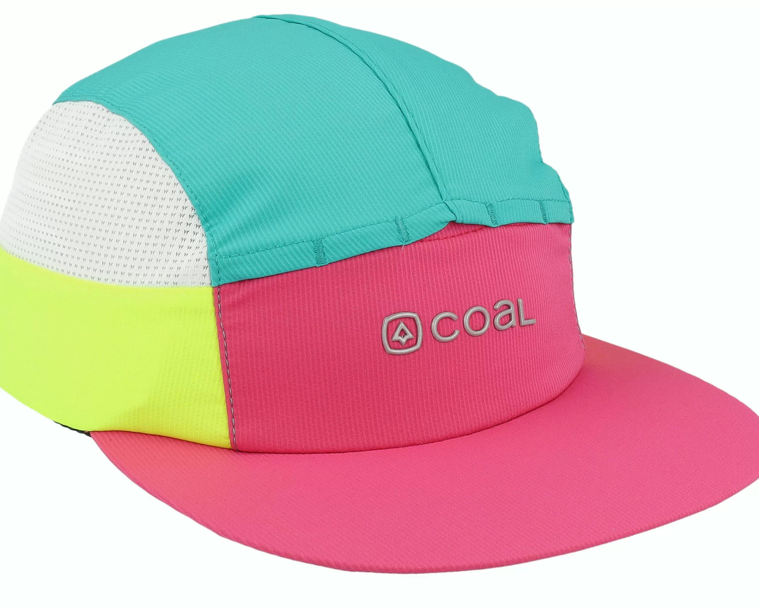 Coal The Deep River Ultra Pink/Mint/Neon Yellow 5-Panel - -Unisex 5-Panel