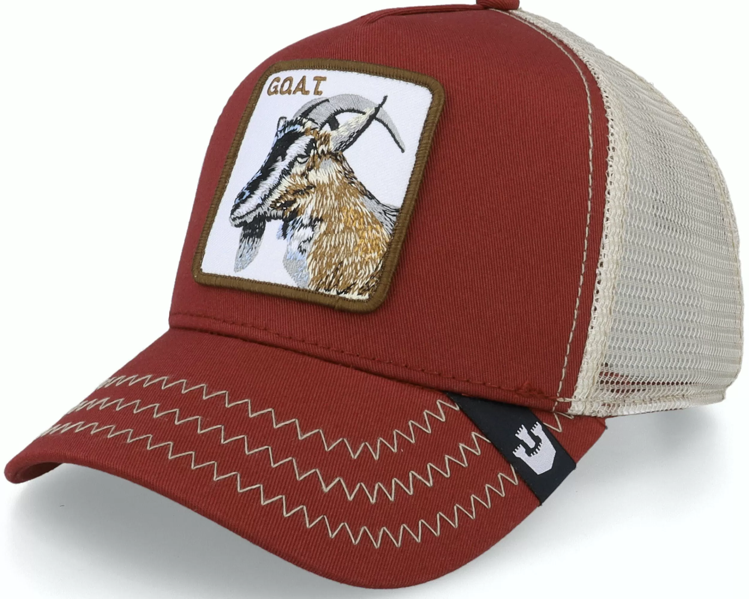 Goorin Bros. The Goat Red/Natural Trucker - -Unisex Trucker