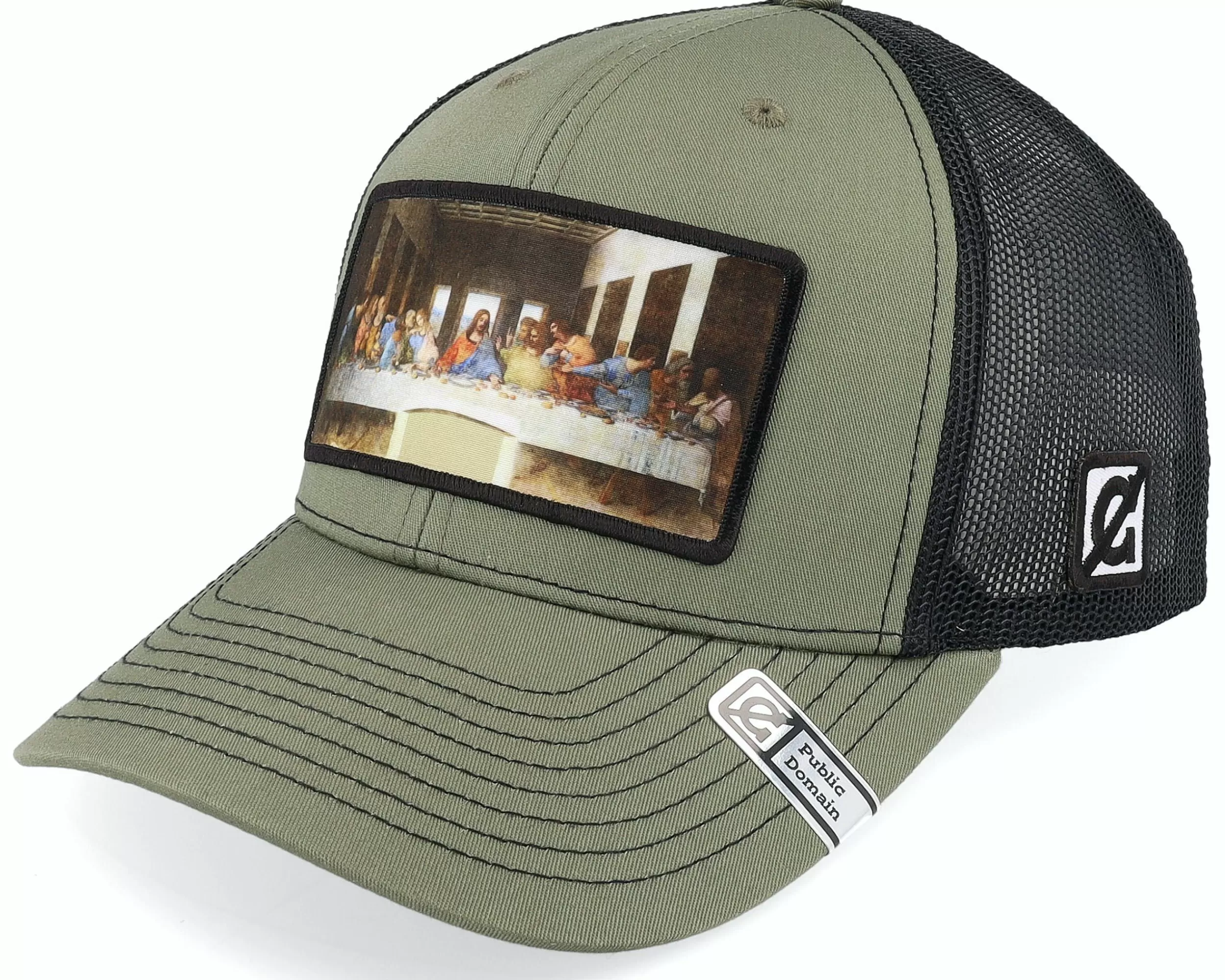 Public Domain The Last Supper Loden/Black Trucker - -Unisex Trucker