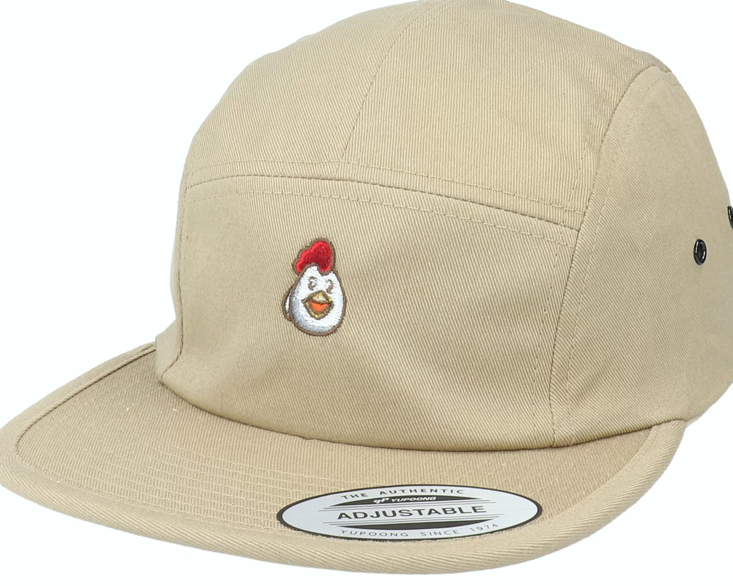 Abducted Tiny Hen Khaki 5-Panel - -Unisex 5-Panel