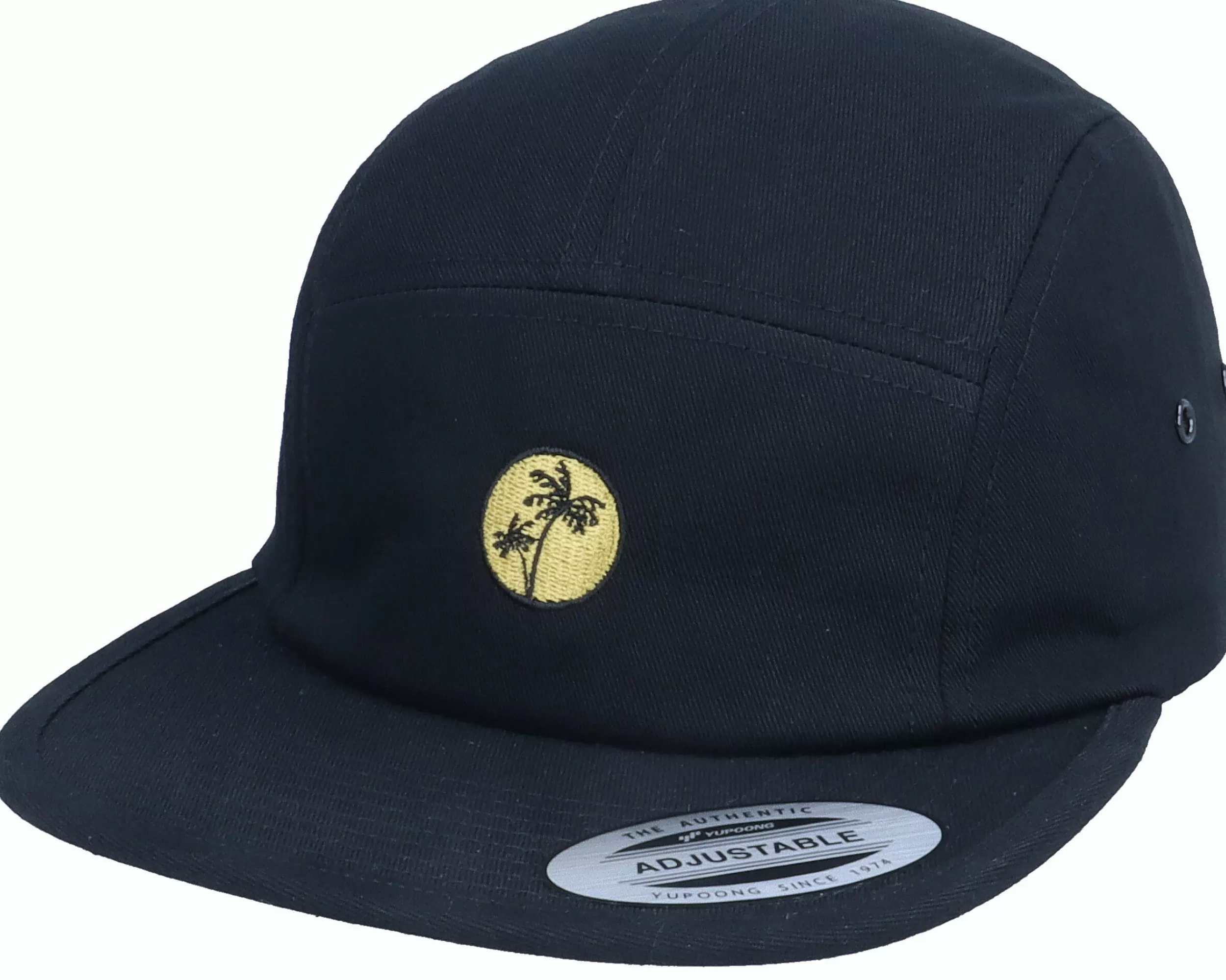 Abducted Tiny Palm Logo Black 5-Panel - -Unisex 5-Panel