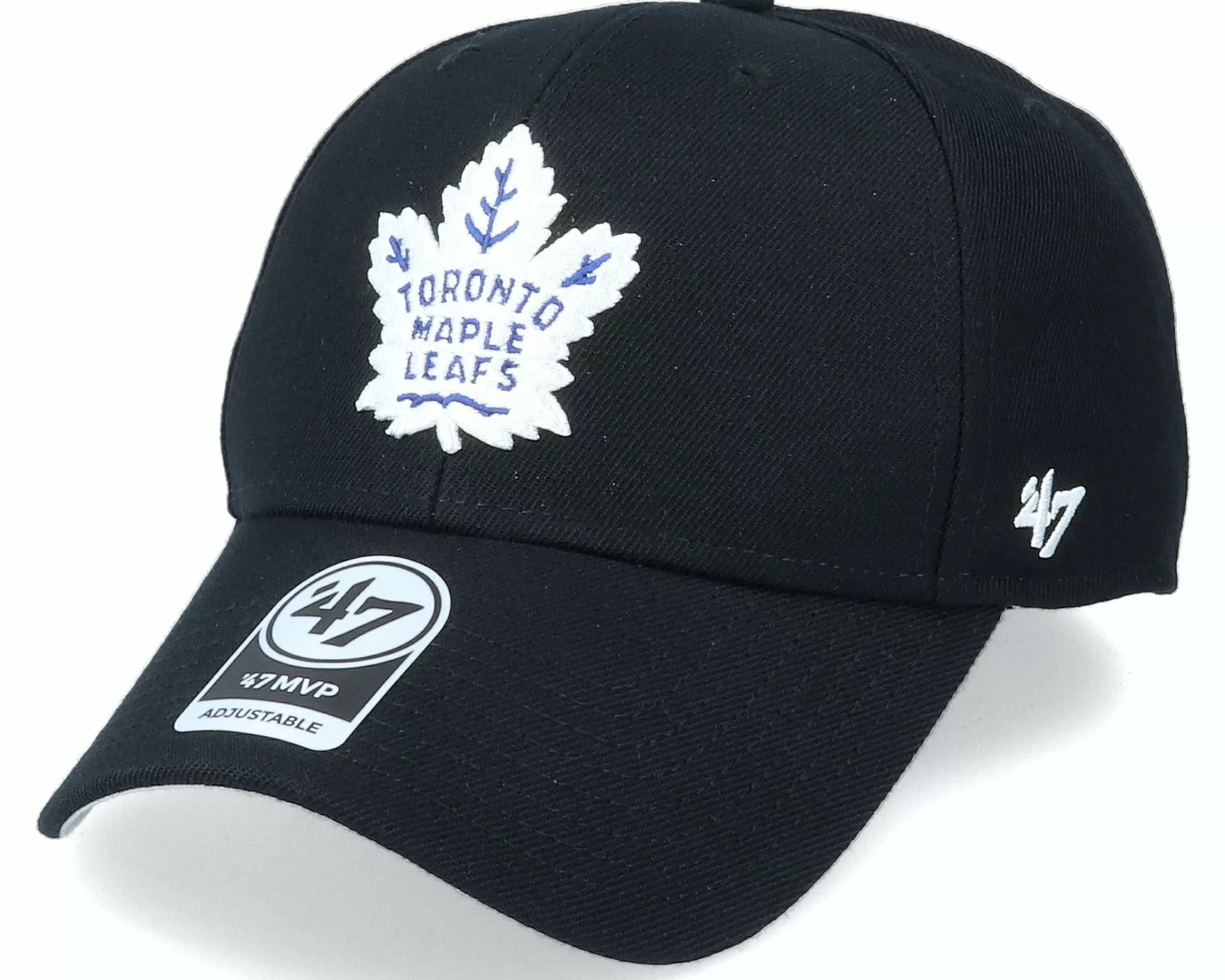 47 Brand Toronto Maple Leafs Mvp Black/White Adjustable - -Unisex Adjustable